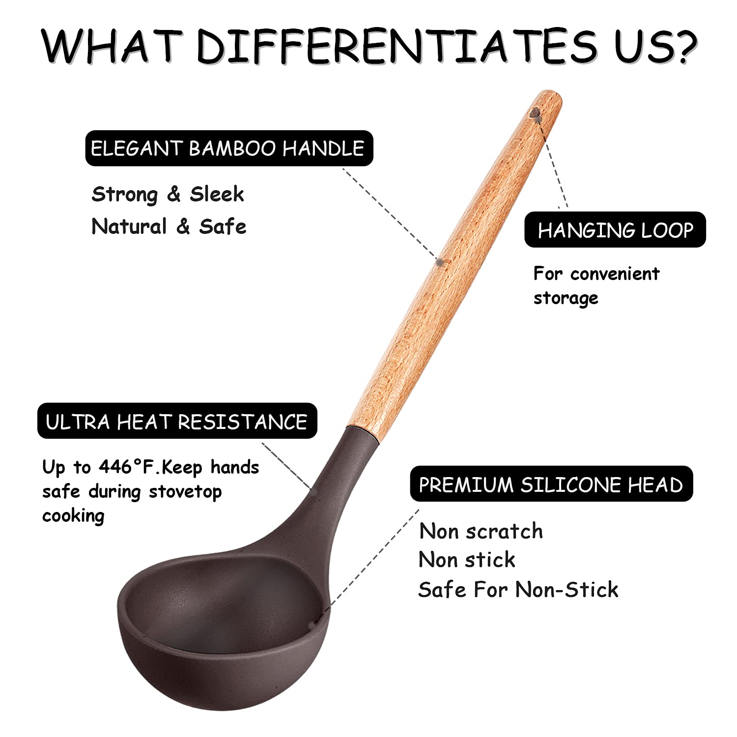 Mibote 17 Pcs Silicone Cooking Kitchen Utensils Set With Holder, Wooden Handles Bpa Free Non Toxic Silicone Turner Tongs Spatula