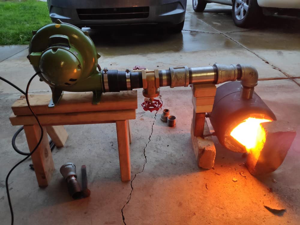 110V 250W Us Style Electric Blacksmith Forge Blower Blacksmithing Coal Forge Fan Air Blower Tools With 125Cfm