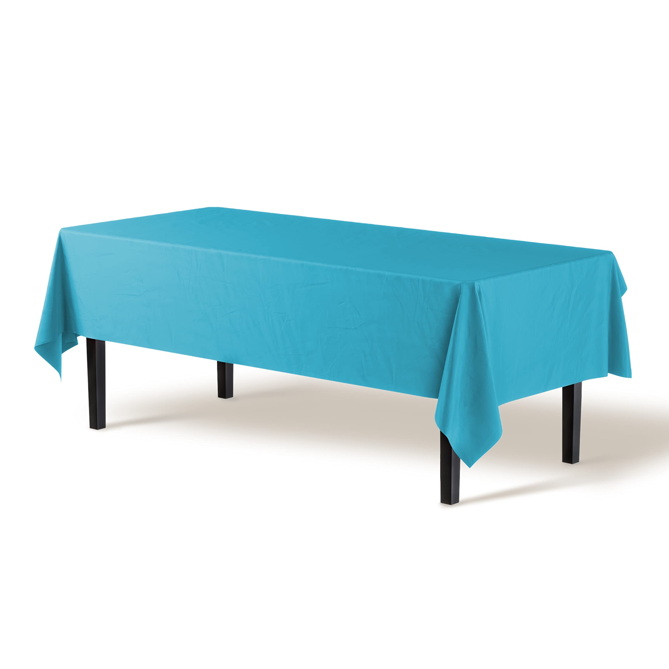 Exquisite Turquoise Tablecloths For Rectangle Tables In Bulk 48 Pack Turquoise Plastic Disposable Table Cloth 54'' Inch X 108''