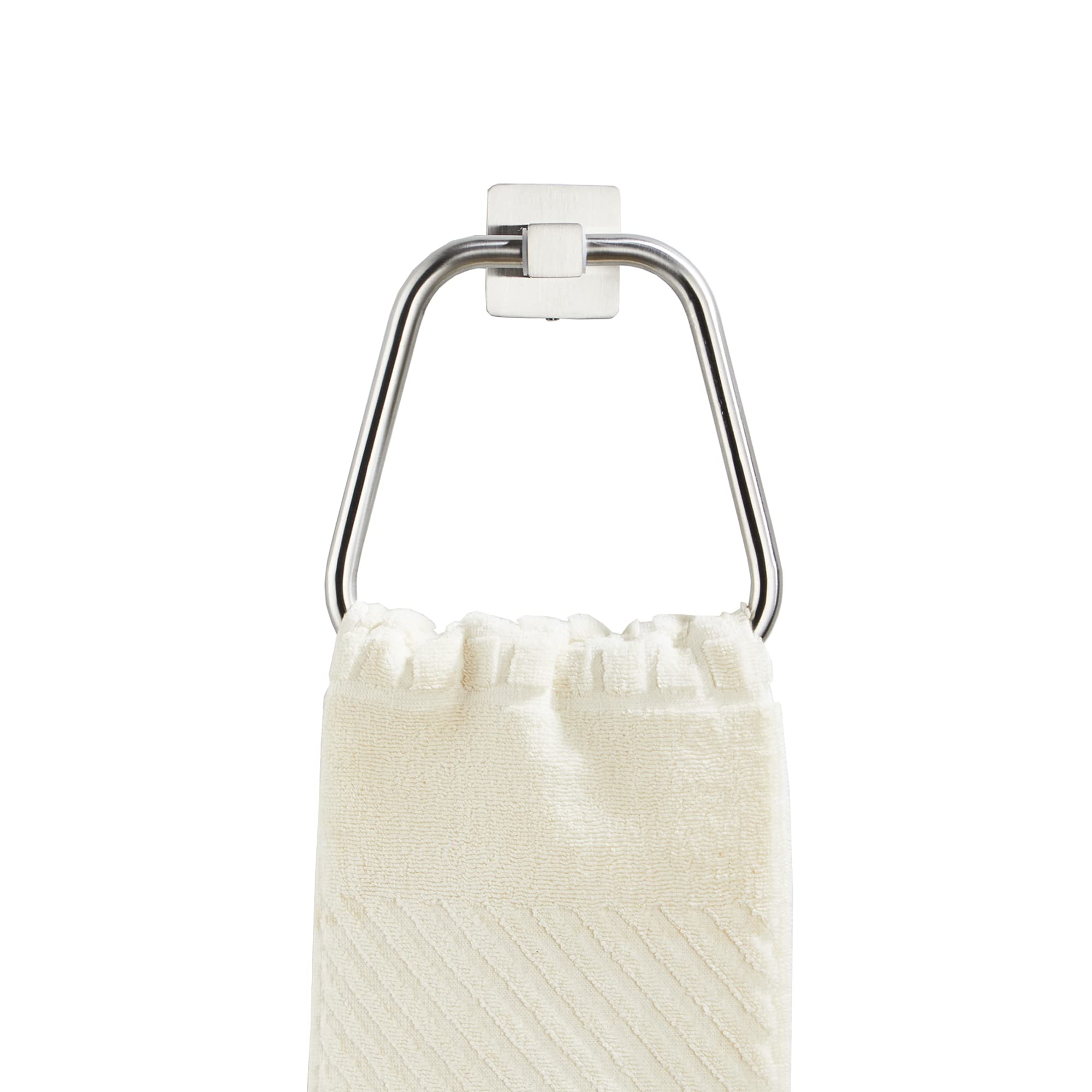 Brushed Nickel Towel Ring For Bathroom, Kitchen Bath Towel Holder Hangers Wall Mount Heavy Duty Stainless Steel