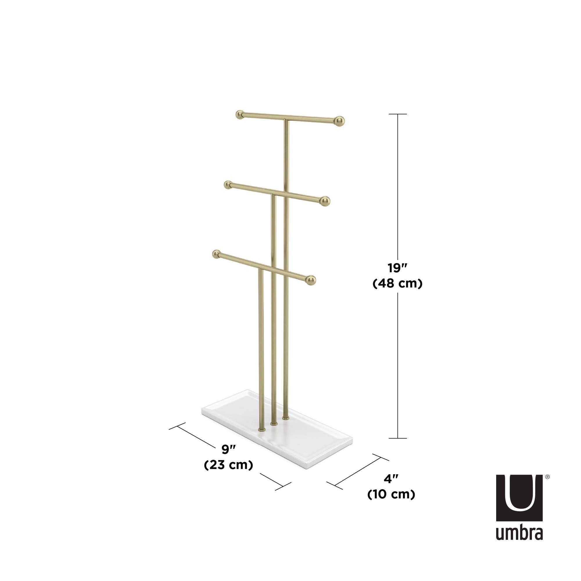 Umbra Trigem Jewelry Stand, Gold