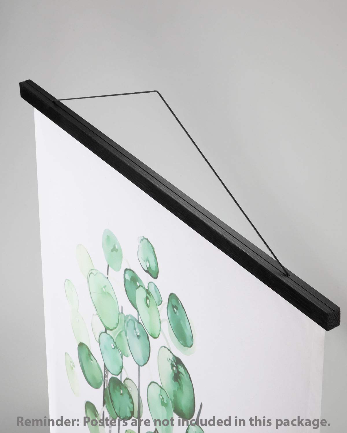 Magnetic Poster Hanger Wooden Poster Hangers, 9 Inch, Extra Strong Magnets, Quick Assembly And Easy Use, Wood Poster Hanger For