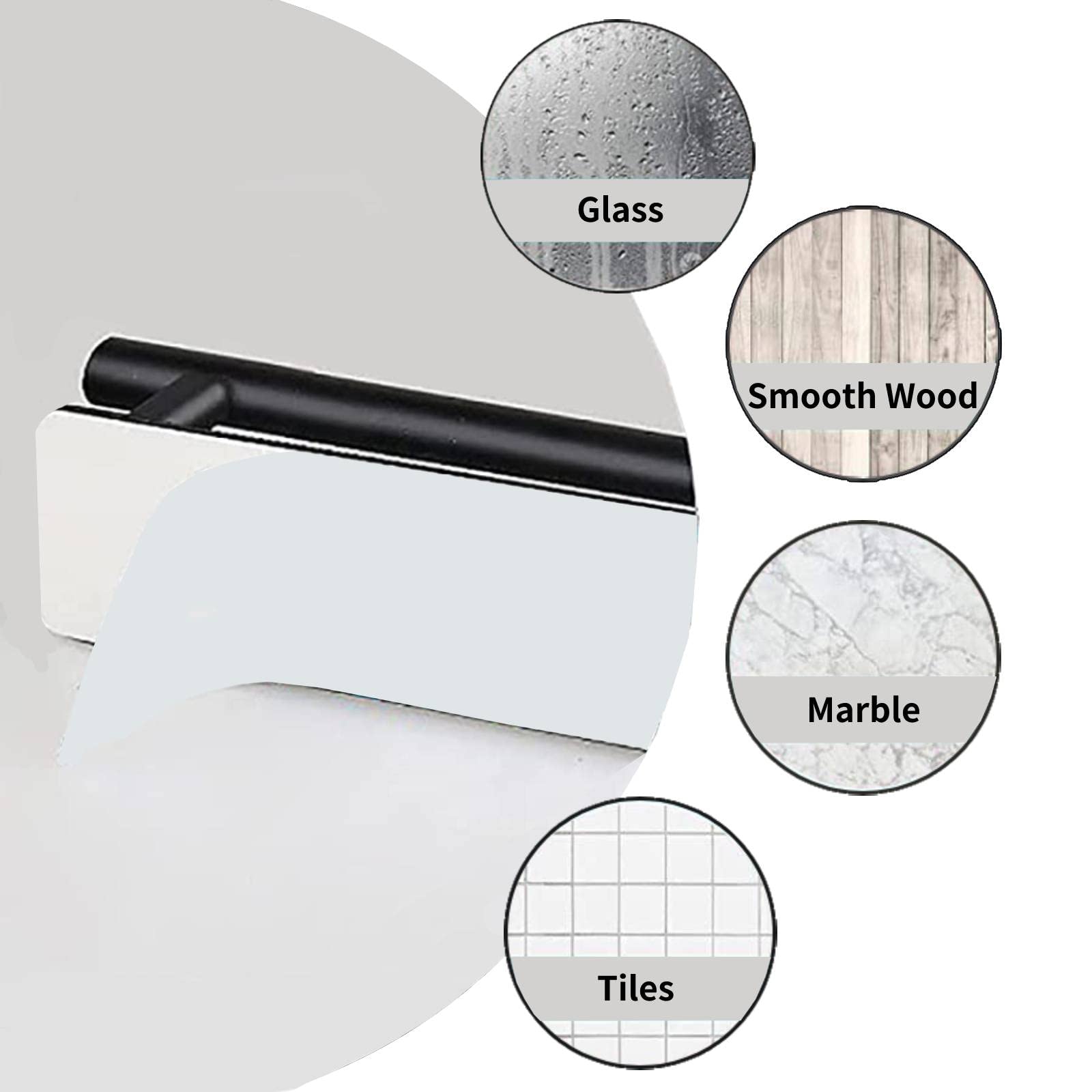 Self Adhesive Strips, Paper Towel Holder Replaces Stickers, Stainless Steel Paper Towels Holder Replace Stickers,Suitable For Mo