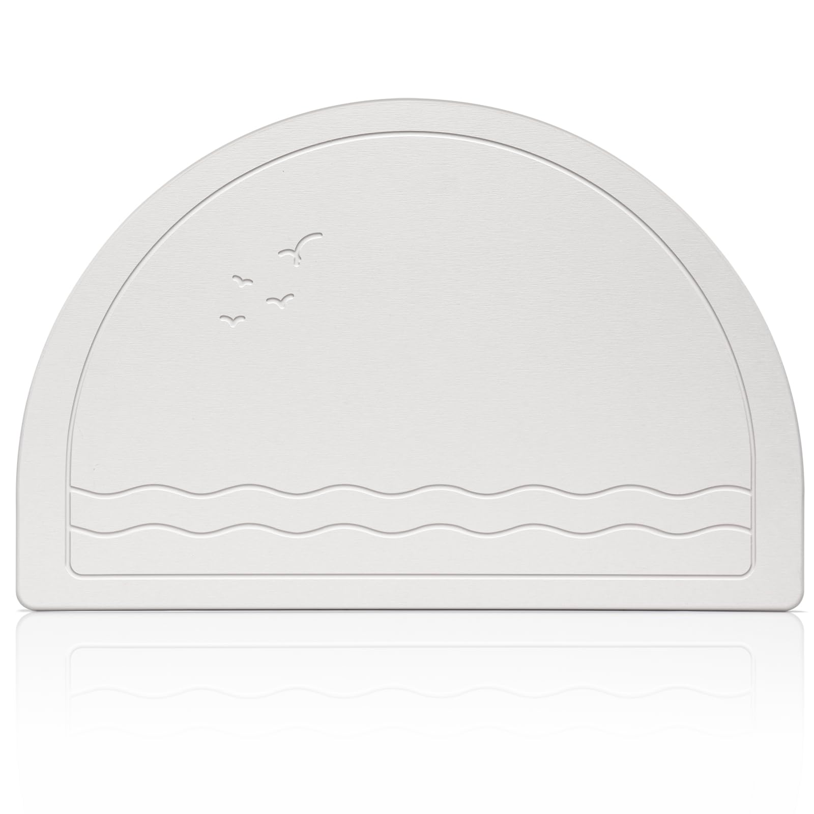 Elfcool Stone Bath Mat Diatomaceous Earth Shower Mat Non Slip Quick Dry Bath Stone Mat Super Absorbent Bathroom Floor Mat For Ba