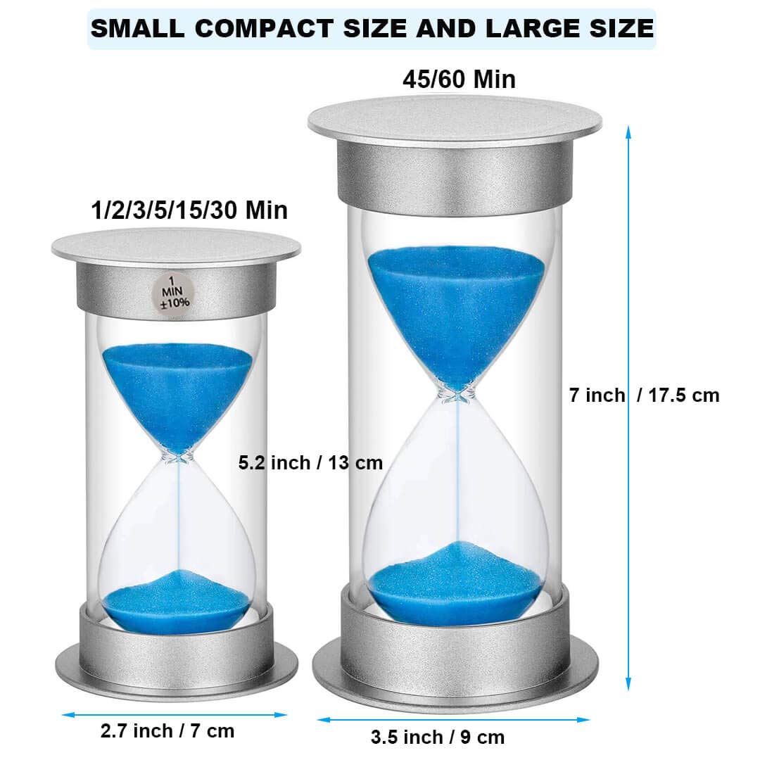 Sand Timer 1 Minute Hourglass Timer, Plastic Sand Watch 1 Minute, Small Sand Clock One Minute, Hour Glass Sandglass Timer For Ki