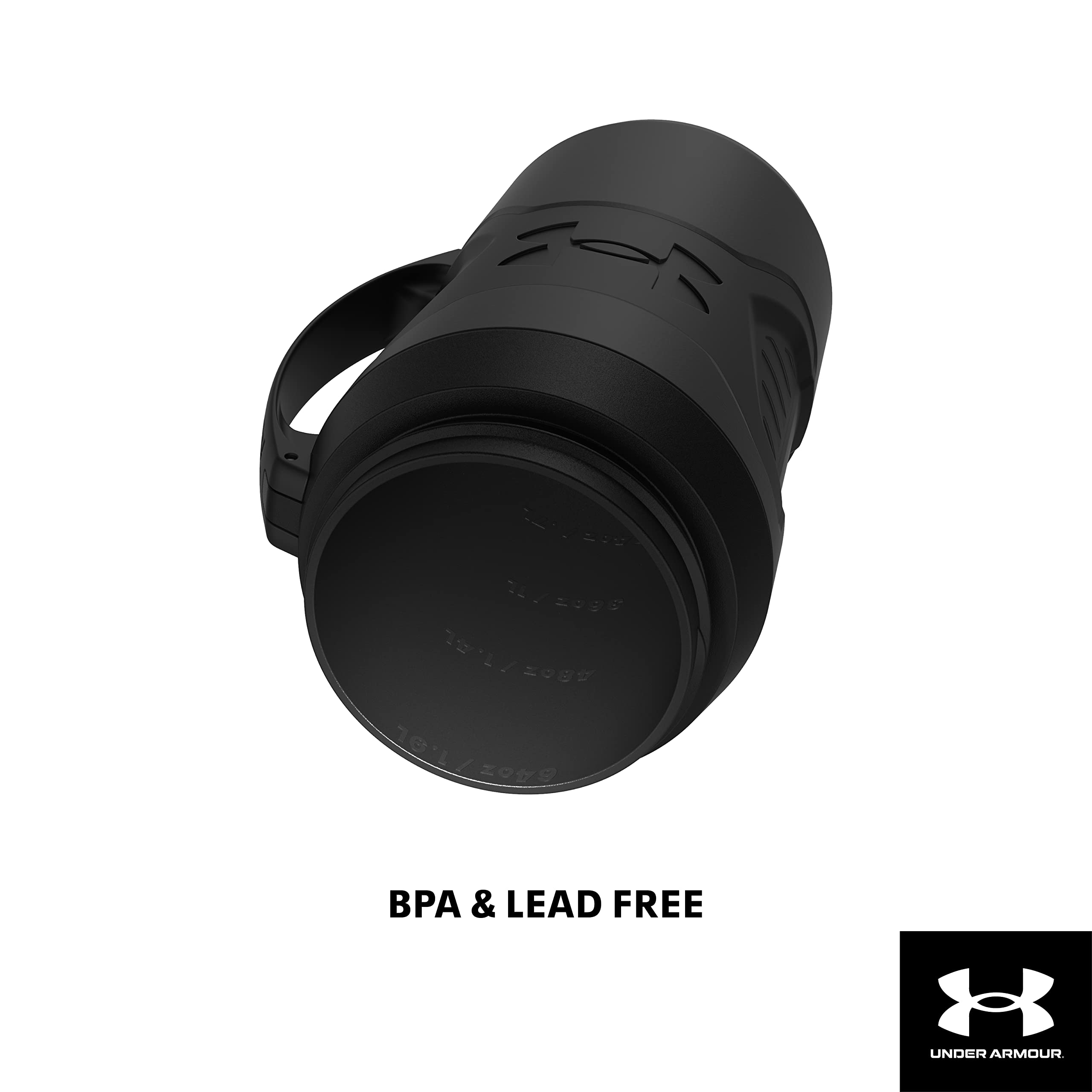 Under Armour Sports Water Jug, 64Oz Insulated Water Bottle W/Handle, Half Gallon, Fence Hook, Leak Resistant, Baseball, Football