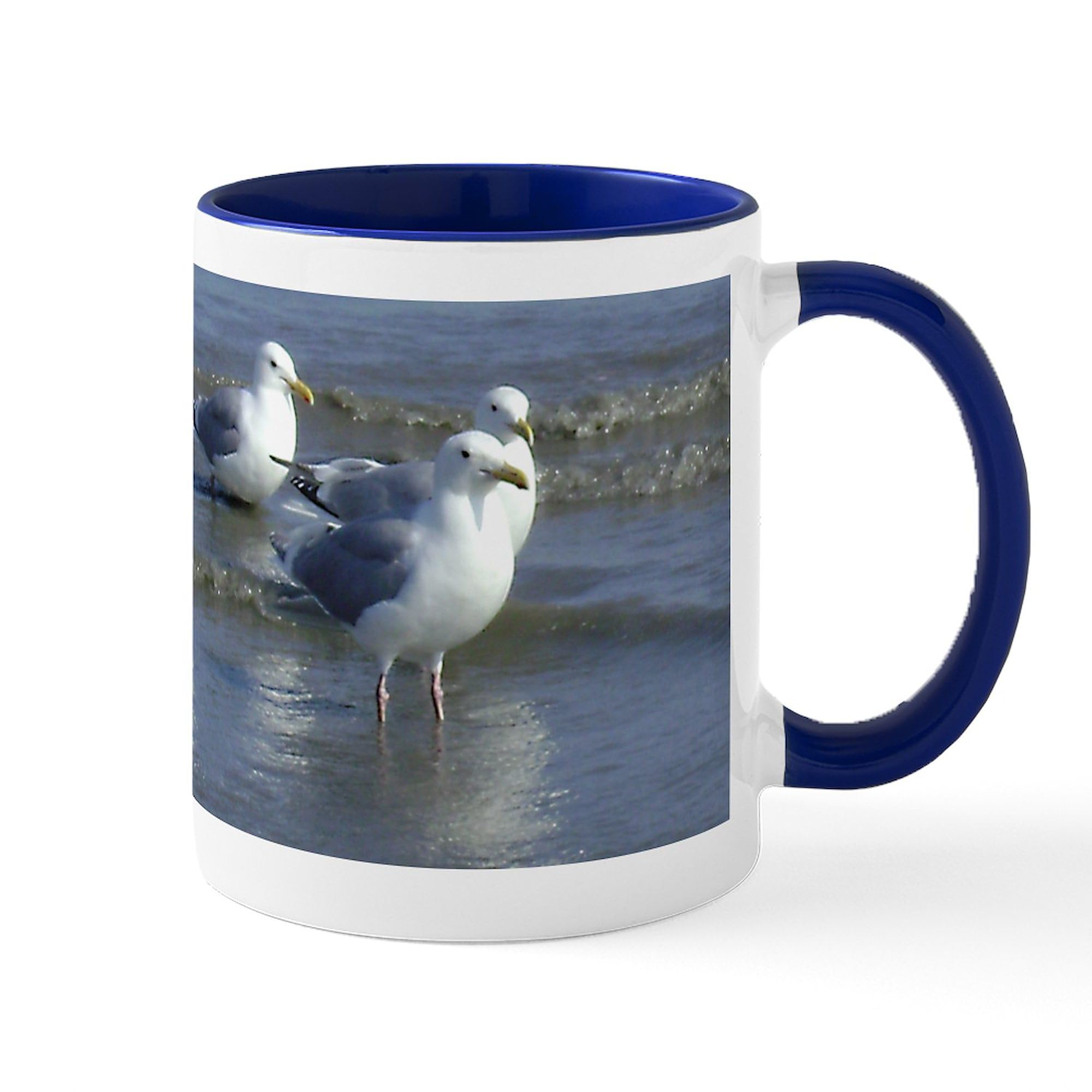 CafePress Seagull Heaven Mug 11 oz (325 ml) Ceramic Coffee Mug