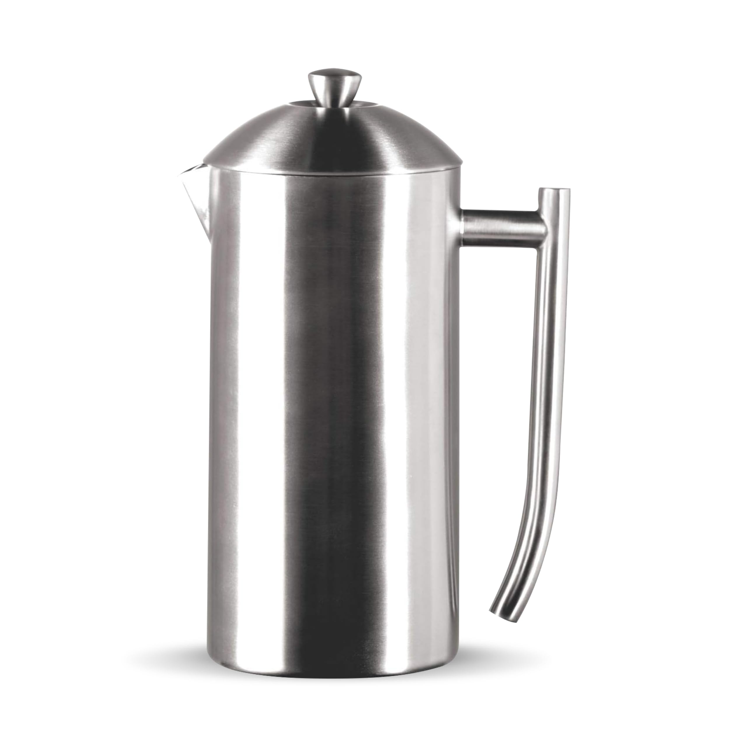 Frieling Double-Walled Stainless Steel French Press - 23 Oz Brushed Insulated Coffee Maker - Portable Metal Coffee Pot