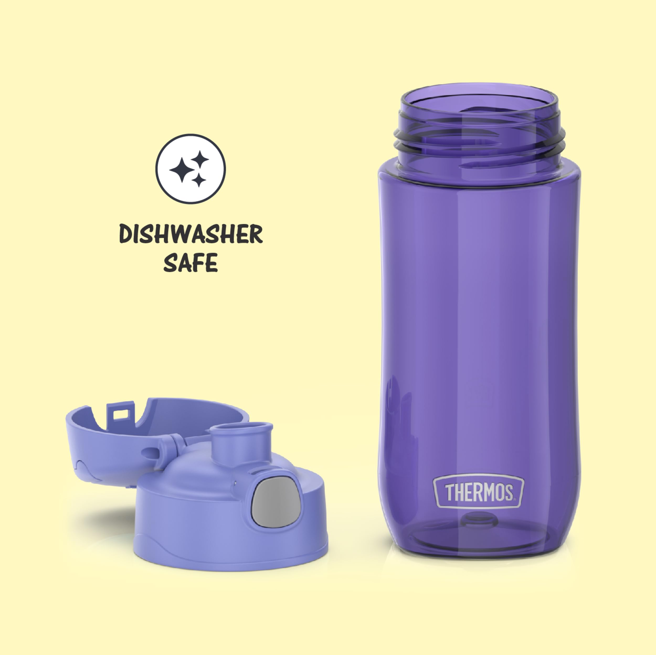 Thermos Funtainer 16 Ounce Plastic Hydration Bottle With Spout, Lavender