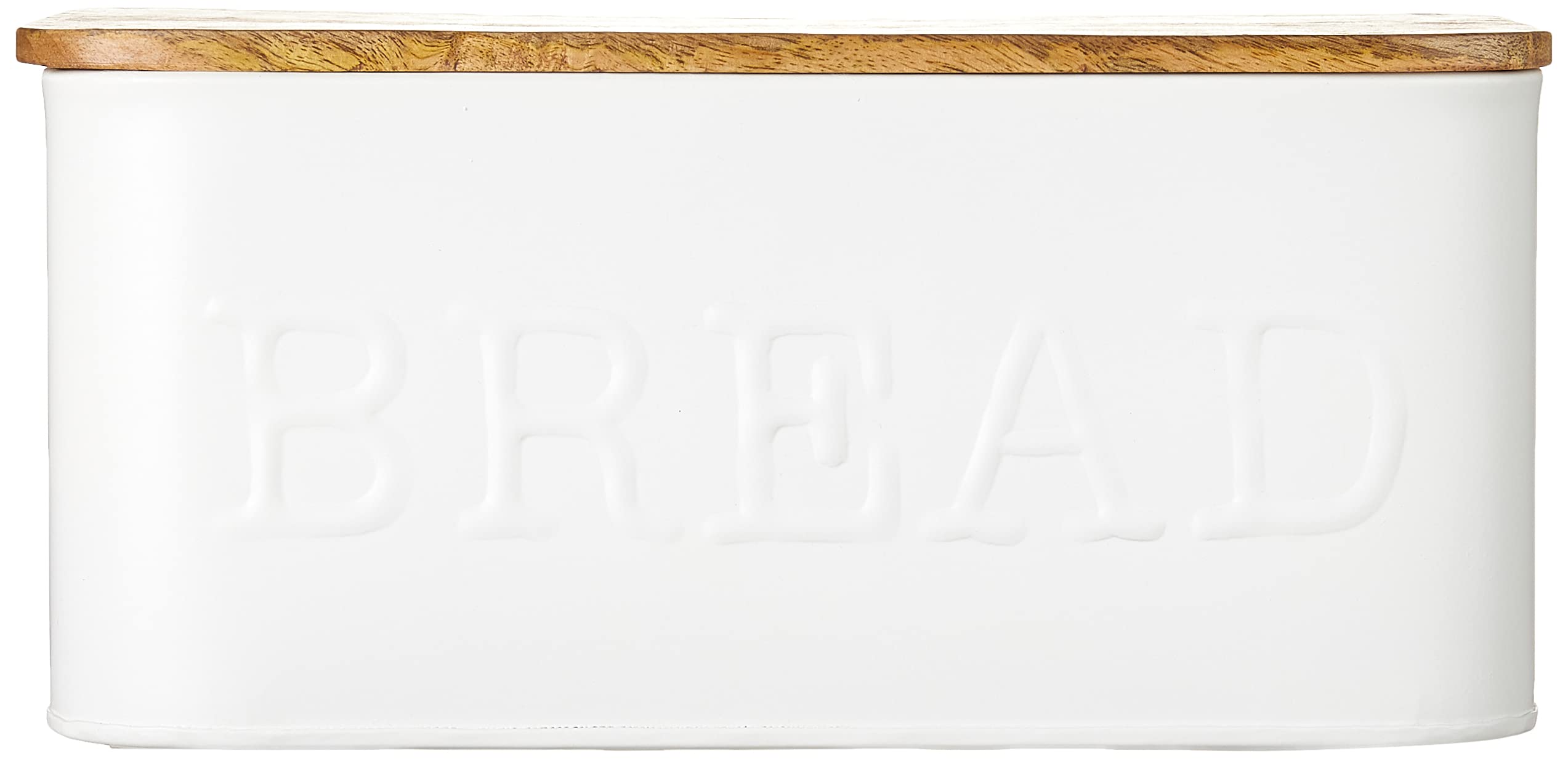 Mud Pie Circa Bread Box White, 5 1/4'' X 12''