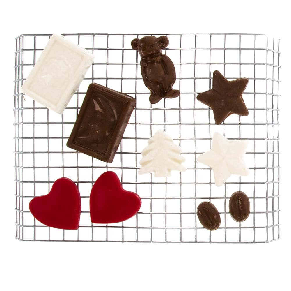 Dual Electric Chocolate Melting Gift Pot Set- Candy Making Or Fondue Fountain Kit W/ 30 Free Accessories - 7 Fun Mold Trays & Di