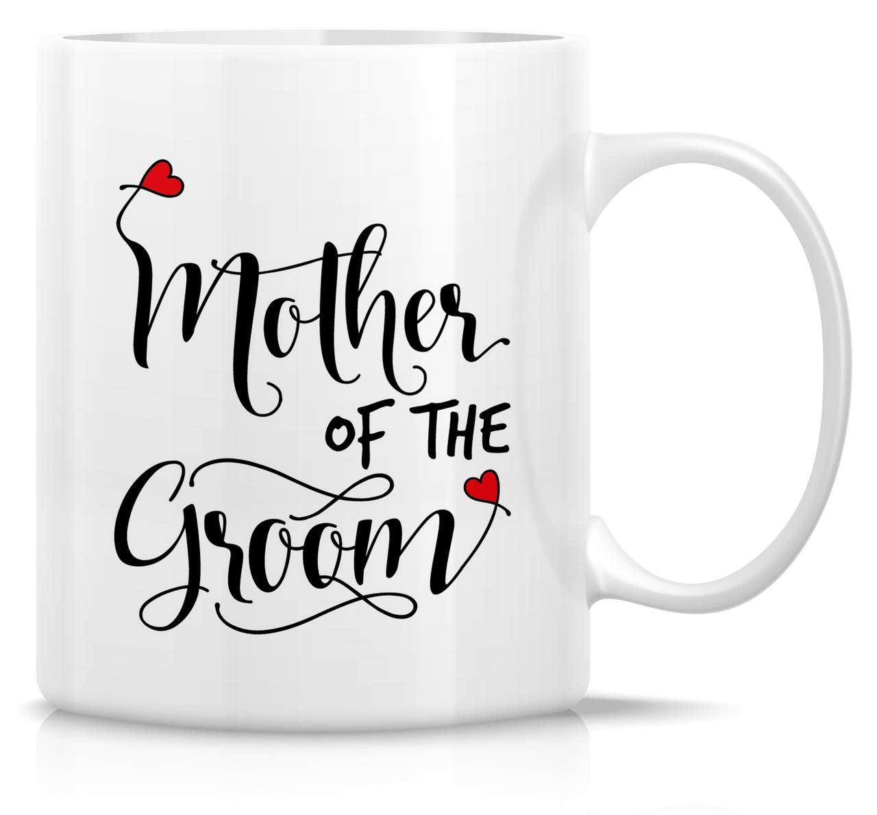 Retreez Mother of the Groom Wedding Bridal Party 11 Oz Ceramic Coffee Mugs