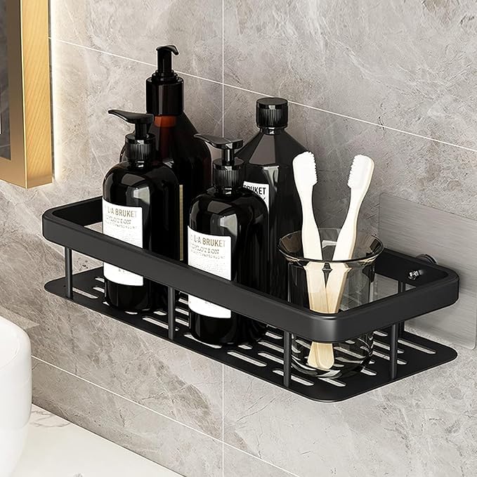 Dhrumit SelfAdhesive Multipurpose Wall Mounted Bathroom Shelves | SpaceSaving Storage Organizer Racks For Bathroom Stylish Wal