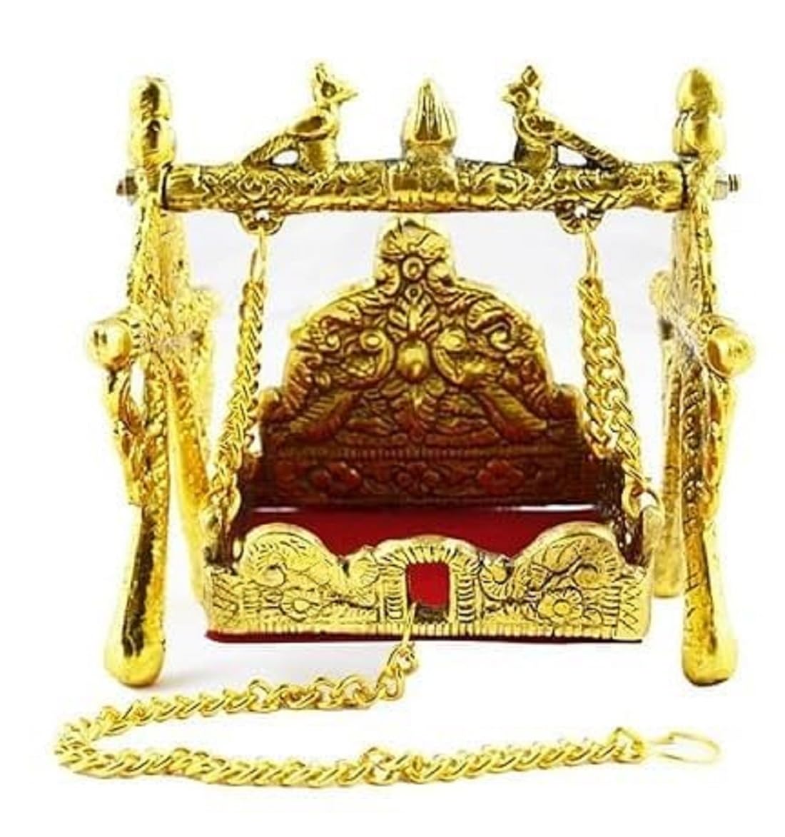 A&S Ventures Laddu Gopal Jhula/Bal Gopal/Kanha/Janmashtami Krishna Swing For Home Temple Mandir Pooja | Nand Gopal Palana | Hind