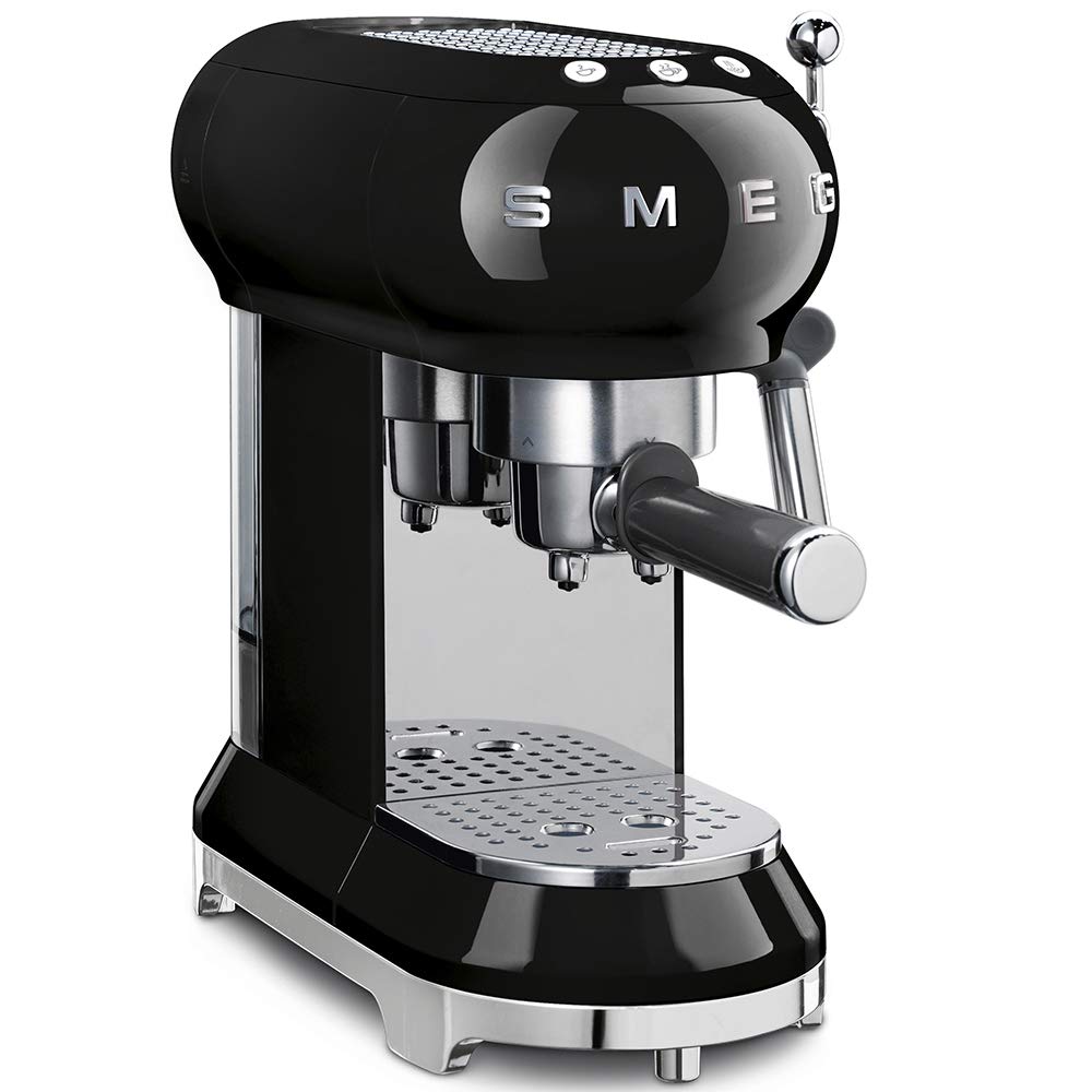 Smeg Espresso Machine, 1 Liters, Black Ecf01 Blus