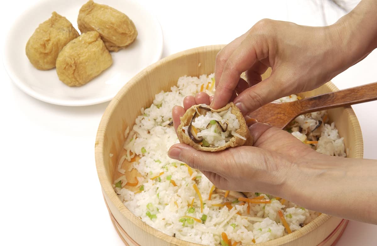 Japanbargain 4595, Japanese Wooden Hangiri Sushi Rice Mixing Bowl Tub For Sushi Restaurant Sushi Oke Sawara Cypress Wood 13 Inch