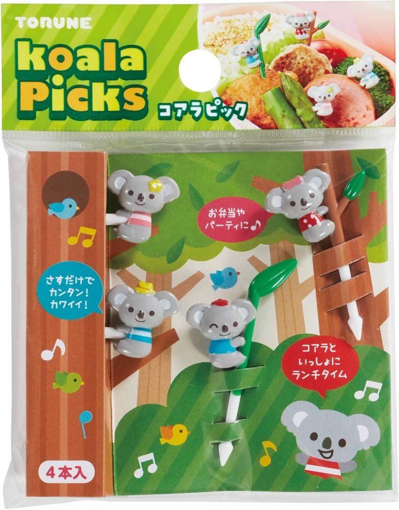 Torune Food Fork Picks Bento Lunch Accessories Koala Pick 4Pcs