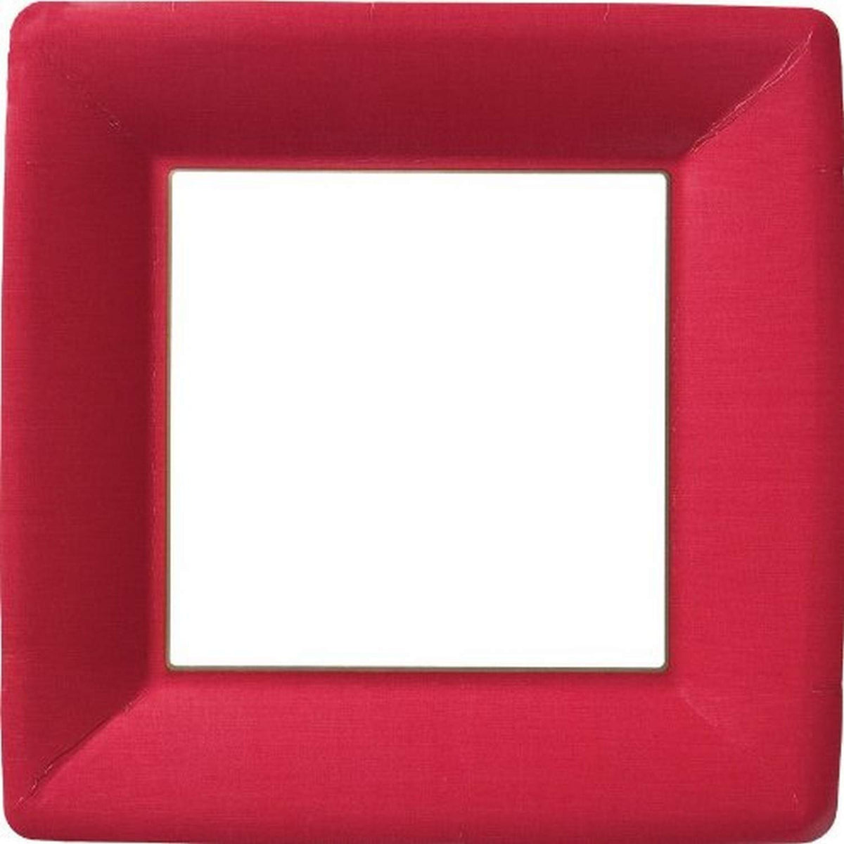 Ideal Home Range Boston International Heavyweight Paper Plates Classic Linen Collection Disposable Square Dinner Plate Pack, 10-