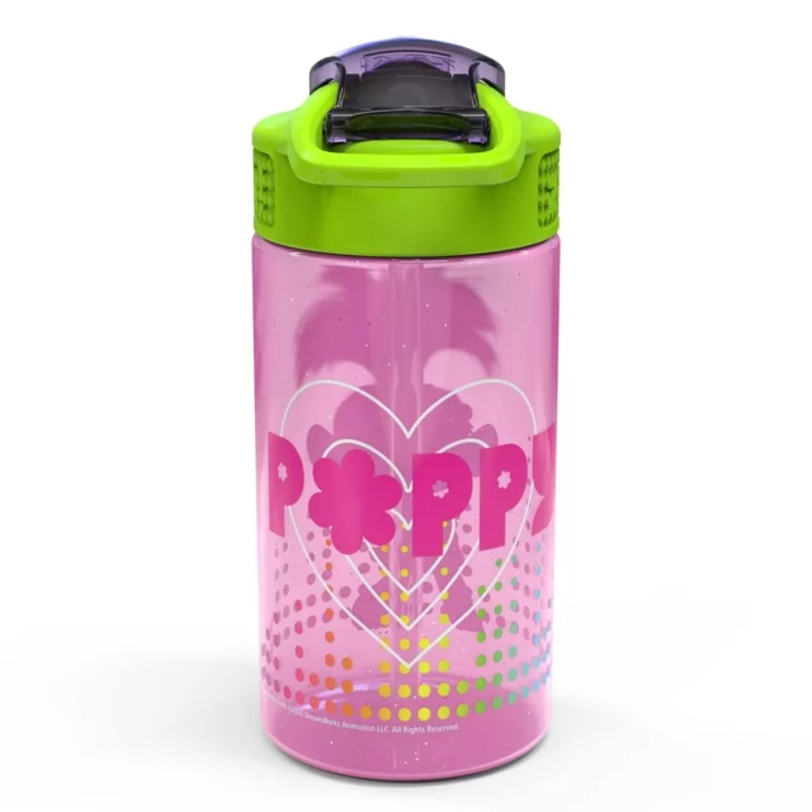 Zak Designs, Inc. Troll Friends Bpa-Free Water Bottle For Kids -Themed Kids Insulated Water Bottle With Push Button Spout, Ideal
