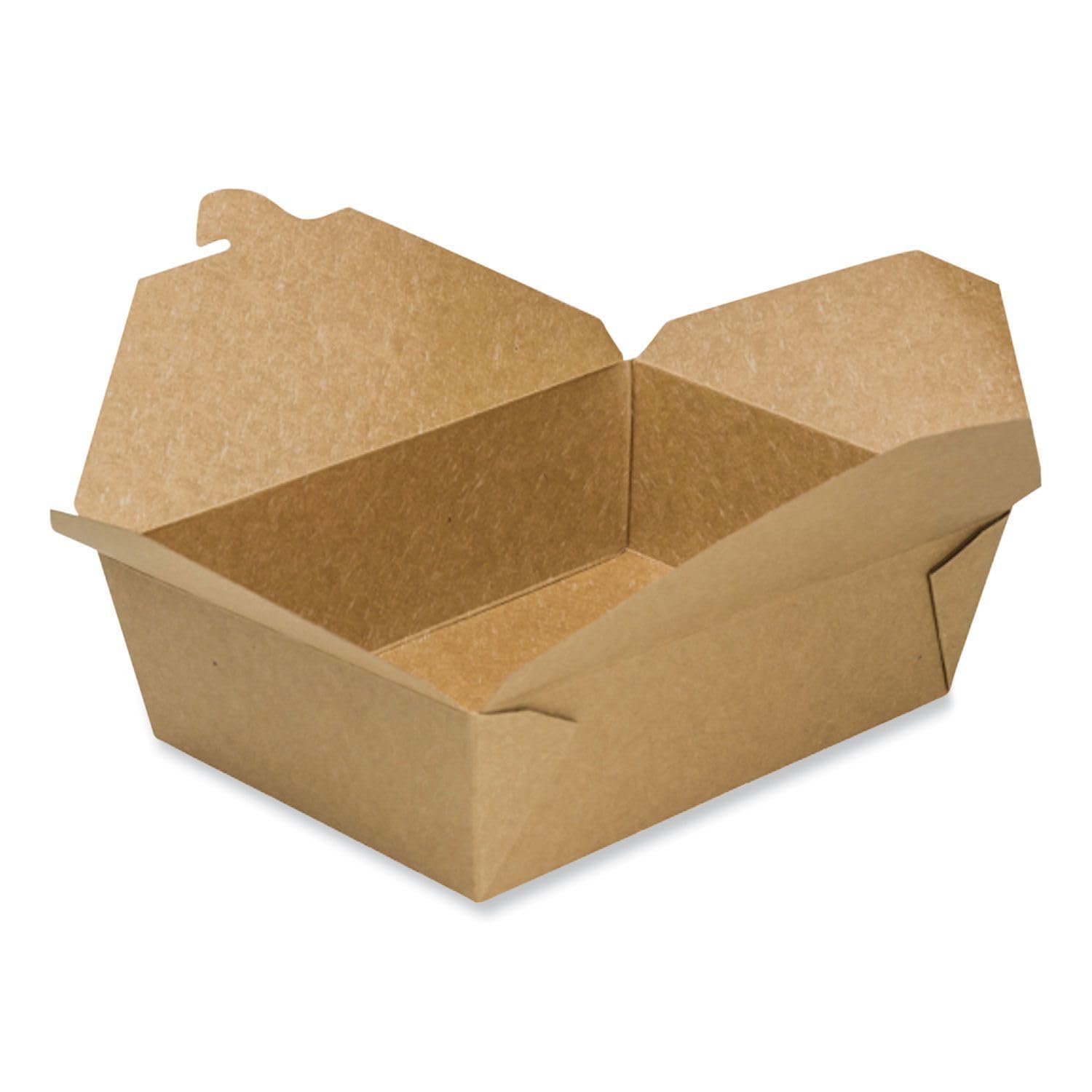 Gen Reclosable Kraft Take-Out Box, 76 Oz, Paper, 200/Carton