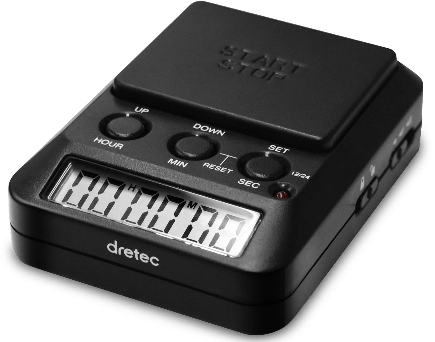 Dretec Learning Timer, For Studying, Large Button, Count Function Until The Target Date, Black, Officially Tested In Japan(1 Sta