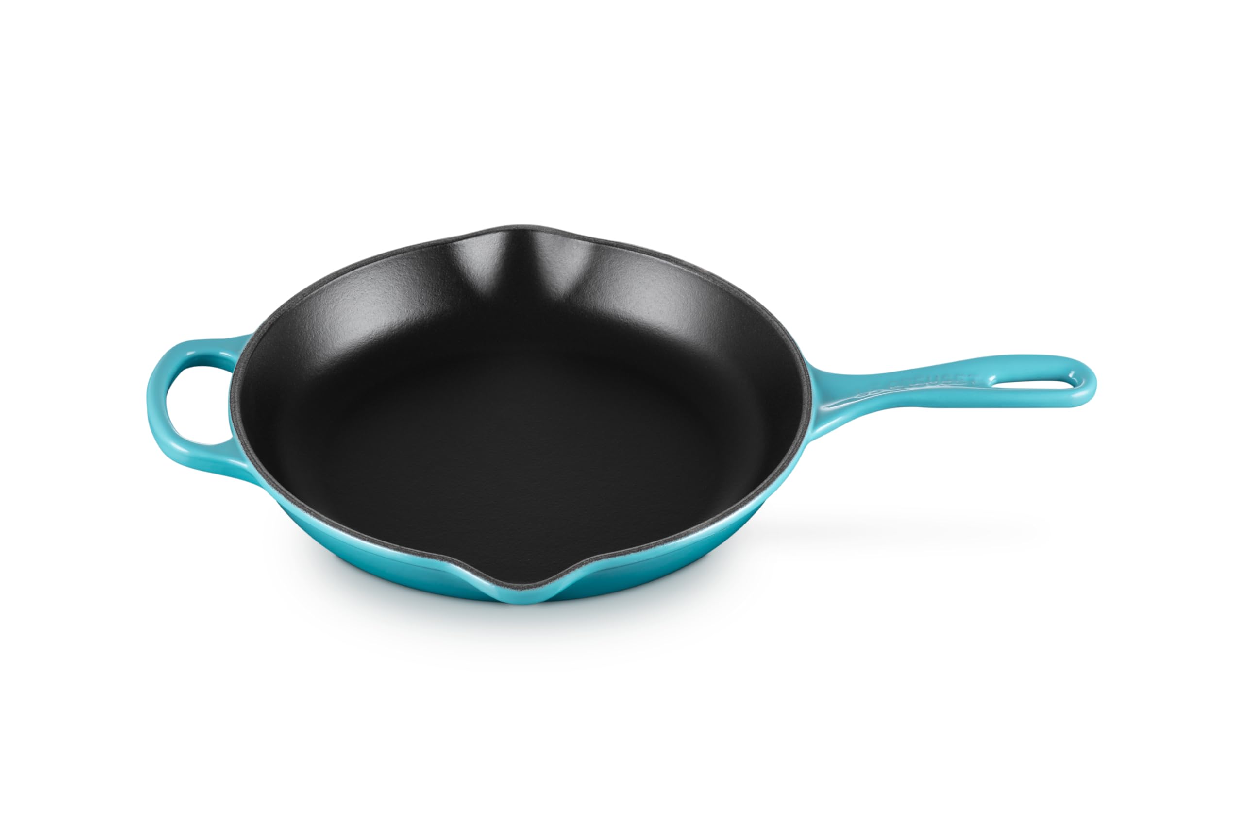 Le Creuset Enameled Cast Iron Signature Iron Handle Skillet, 10.25 (1-3/4 Qt.), Caribbean