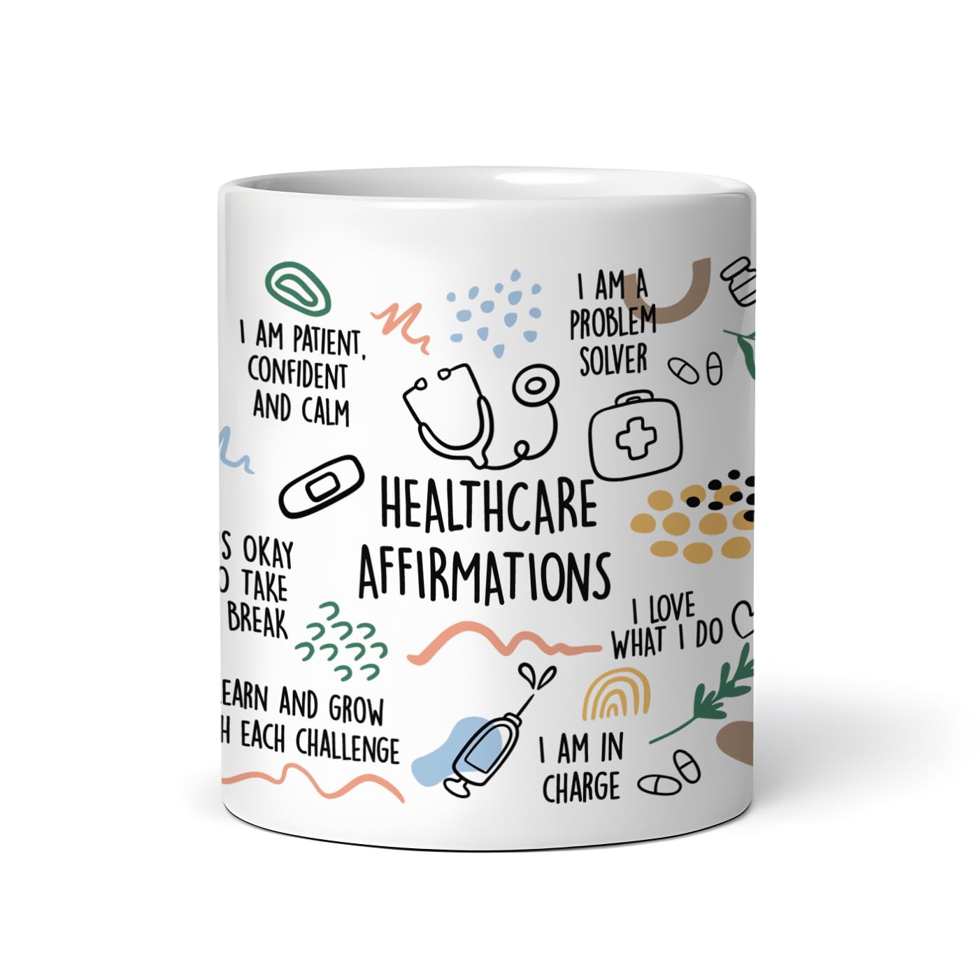 Gogirgit Gift For Doctor - Medical Professsional/Student Ka Mug - 330Ml Ceramic Coffee Mug Full Wrap Printing (H Affirmations)