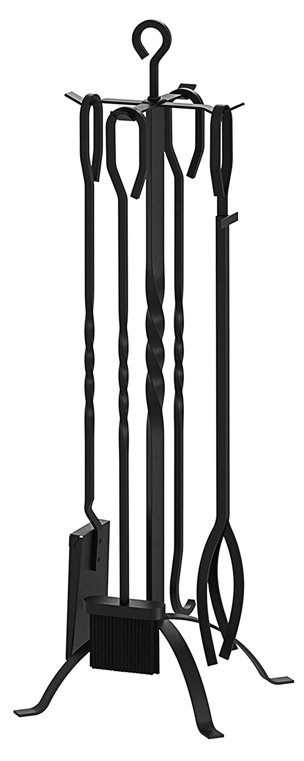 Fire Beauty 5 Pieces Fireplace Tools Sets Fireplace Accessories Tools Holder With Handles Tools For Indoor Fireplace Decor Outdo