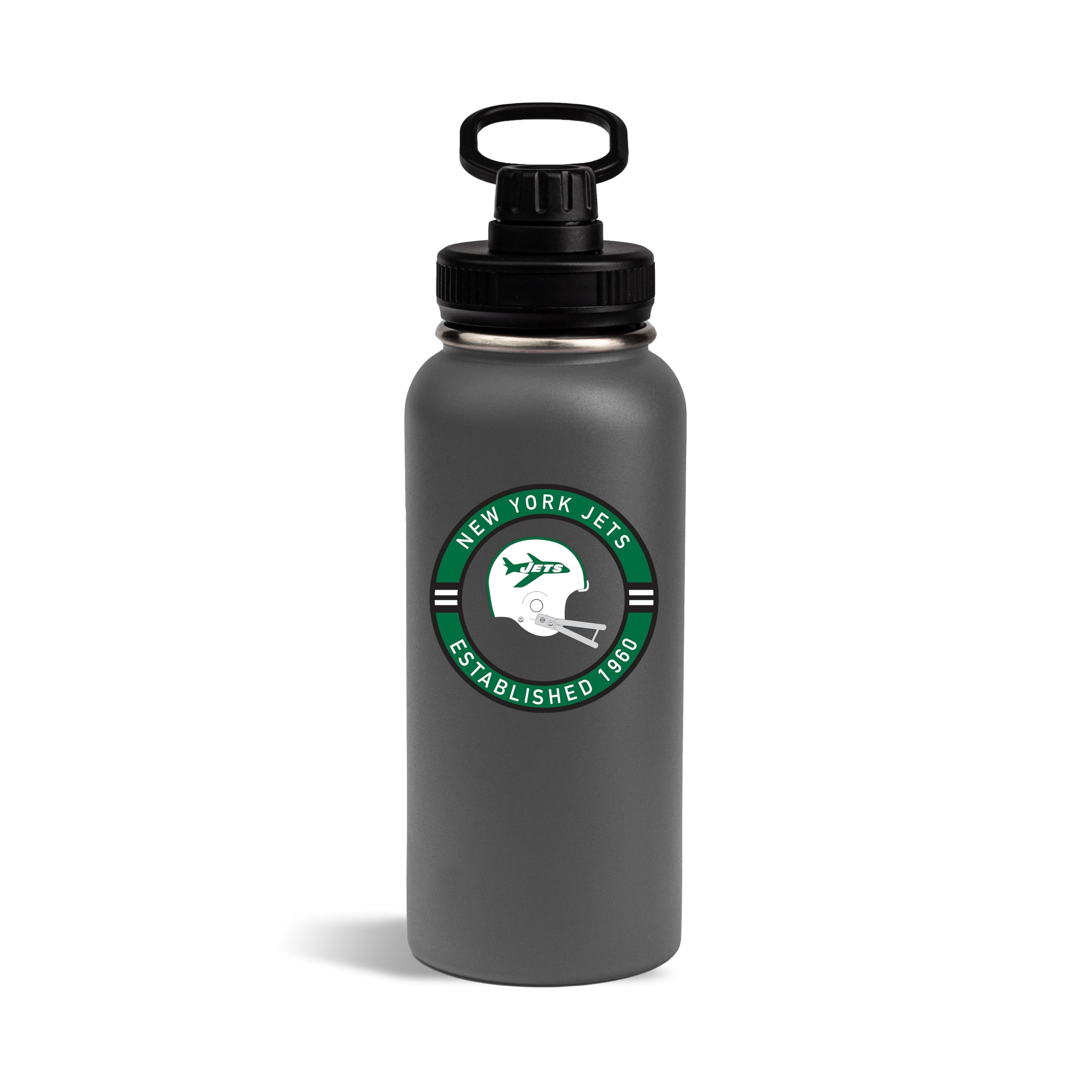 The Memory Company Officially Licensed NFL - New York Jets 32oz Team Logo Water Bottle