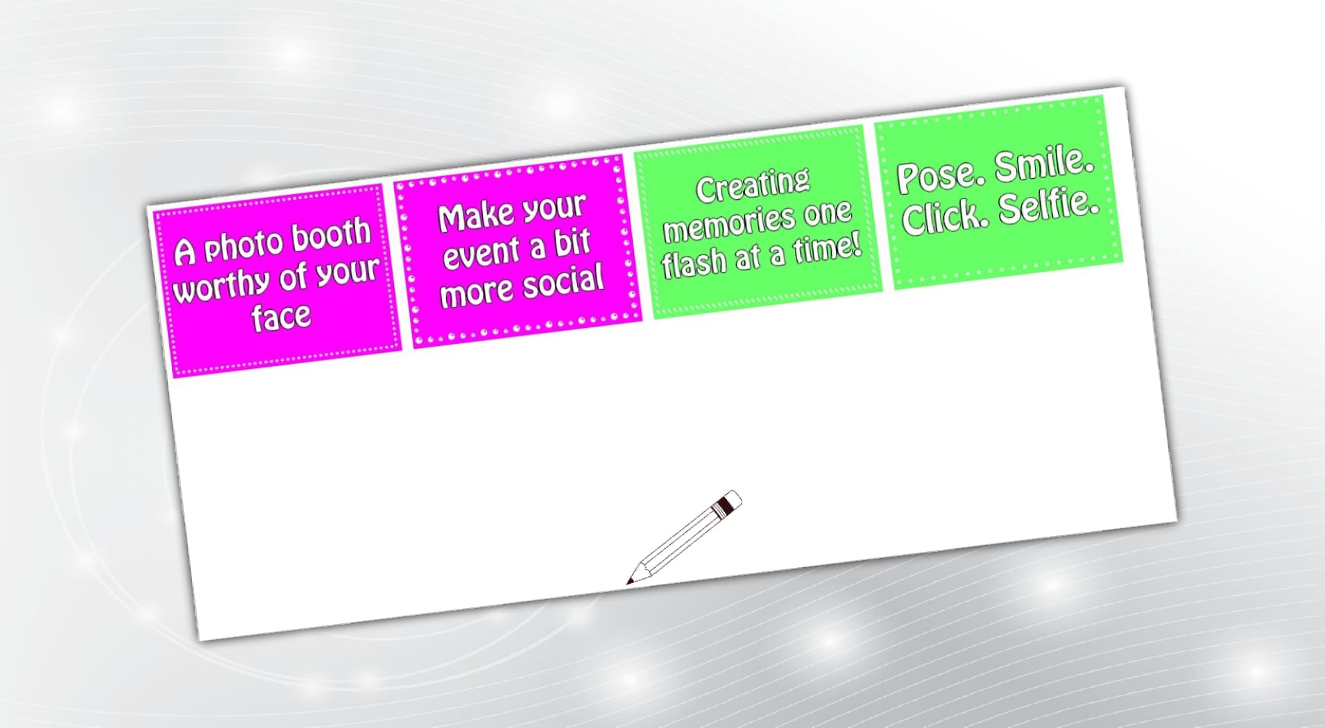 PartyStuff Props  Photo Booth Slogans 2 (4 Piece)