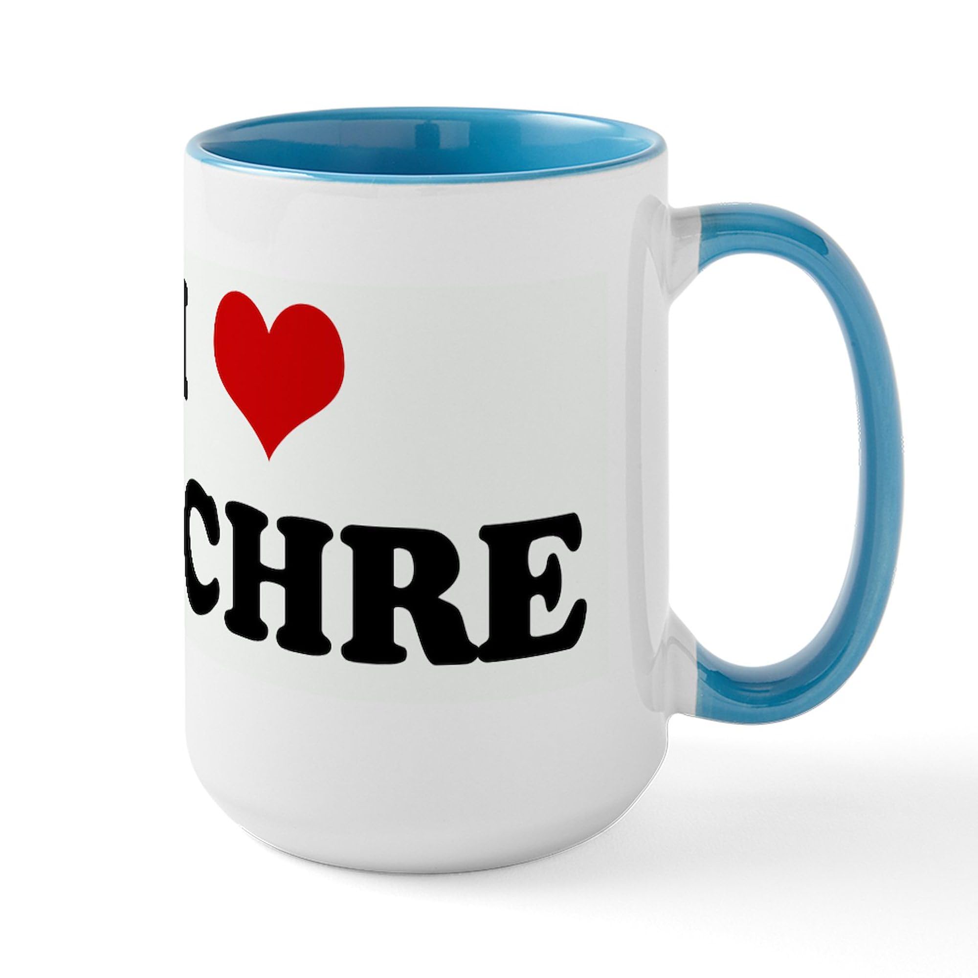 CafePress I Love EUCHRE Mugs 15 oz (444 ml) Ceramic Coffee Mug
