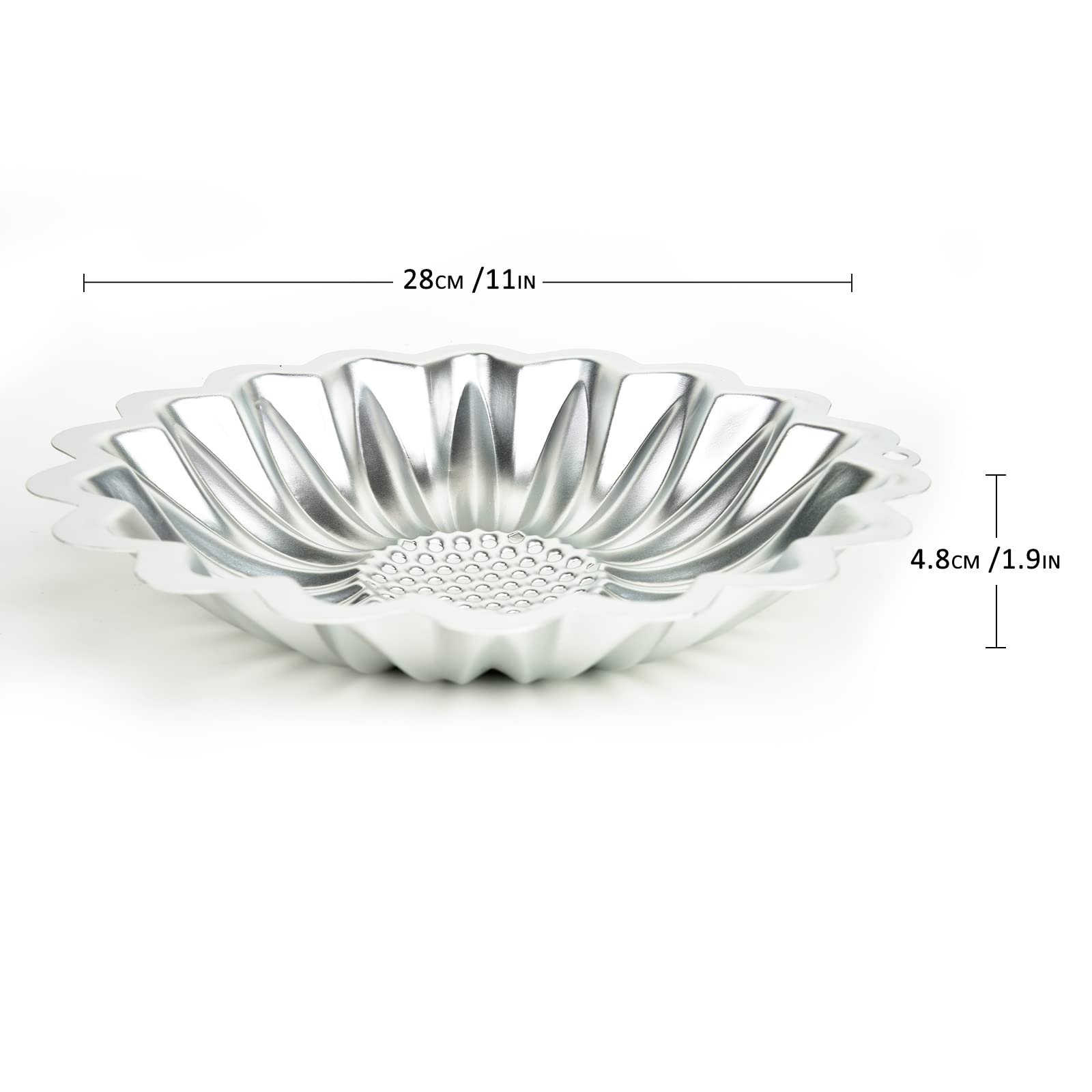 Sadyfon Sunflower Shaped Flower Shaped Cake Pan Aluminum Cake Decorating Mould Birthday Wedding Anniversary Party Cake Baking Pa