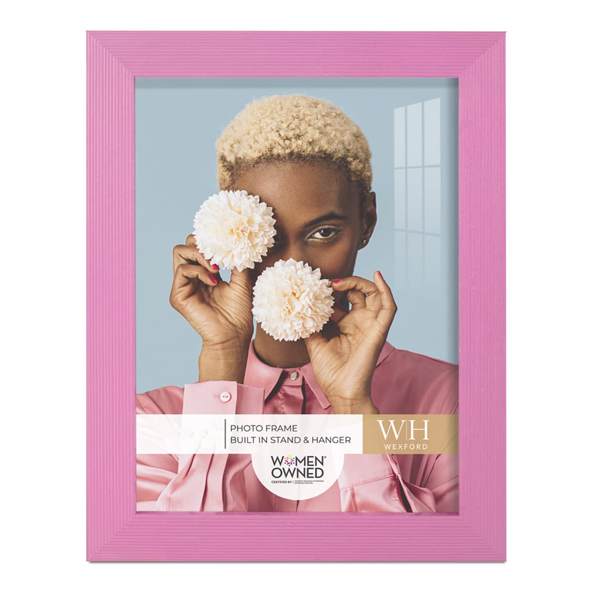 Renditions Gallery 6x8 inch Picture Frame Modern Style Wood Pattern and High Definition Glass Ready for Wall and Tabletop Photo