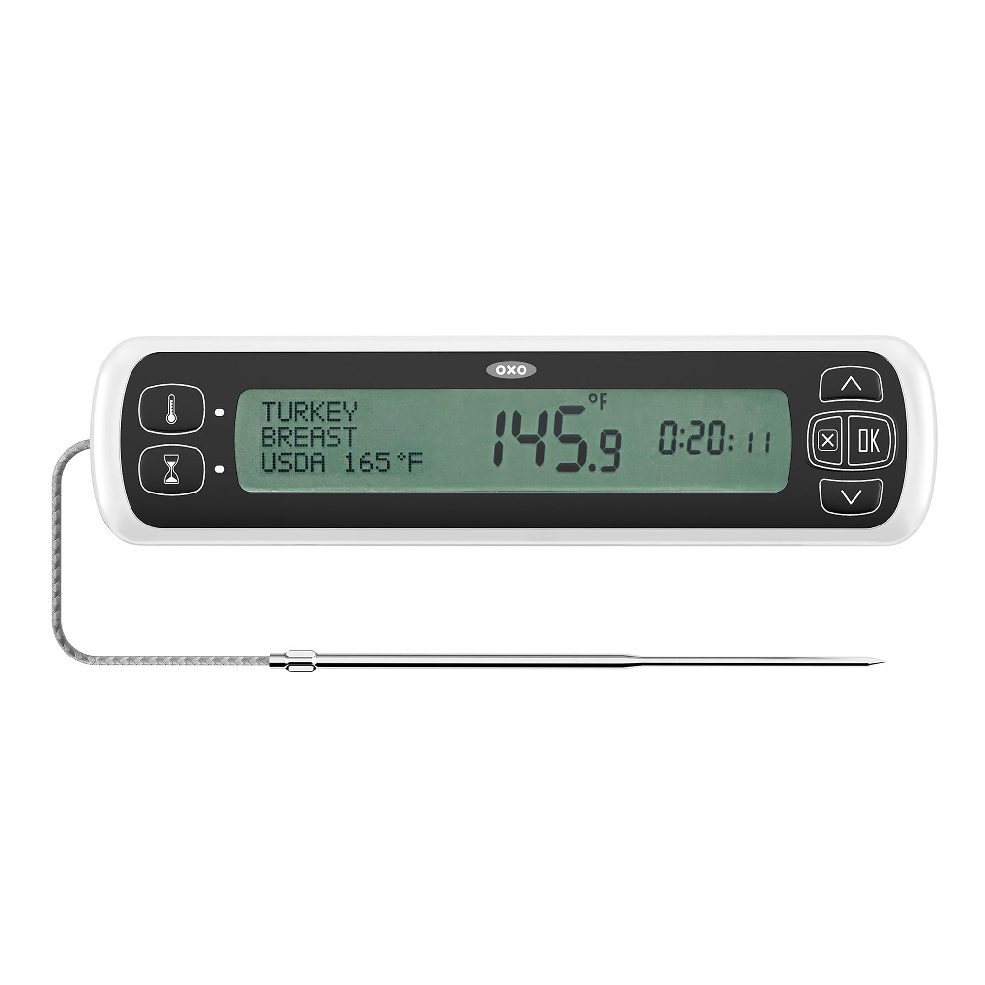 OXO Good Grips Chefs Precision Digital Leave-In Thermometer, Stainless Steel, 1 count