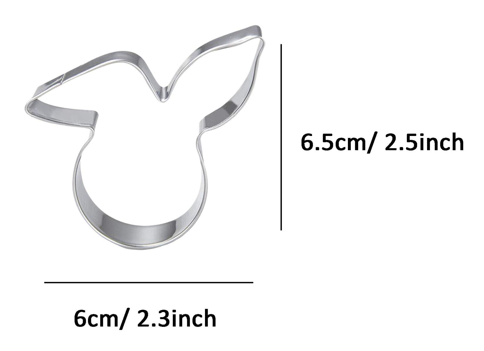 Wjsyshop Rabbit Hare Bunny Head Cookie Cutter