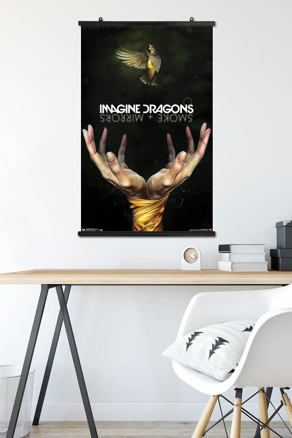 Trends International Imagine Dragons - Smoke Wall Poster, 22.375'' X 34'', Premium Poster & Clip Bundle