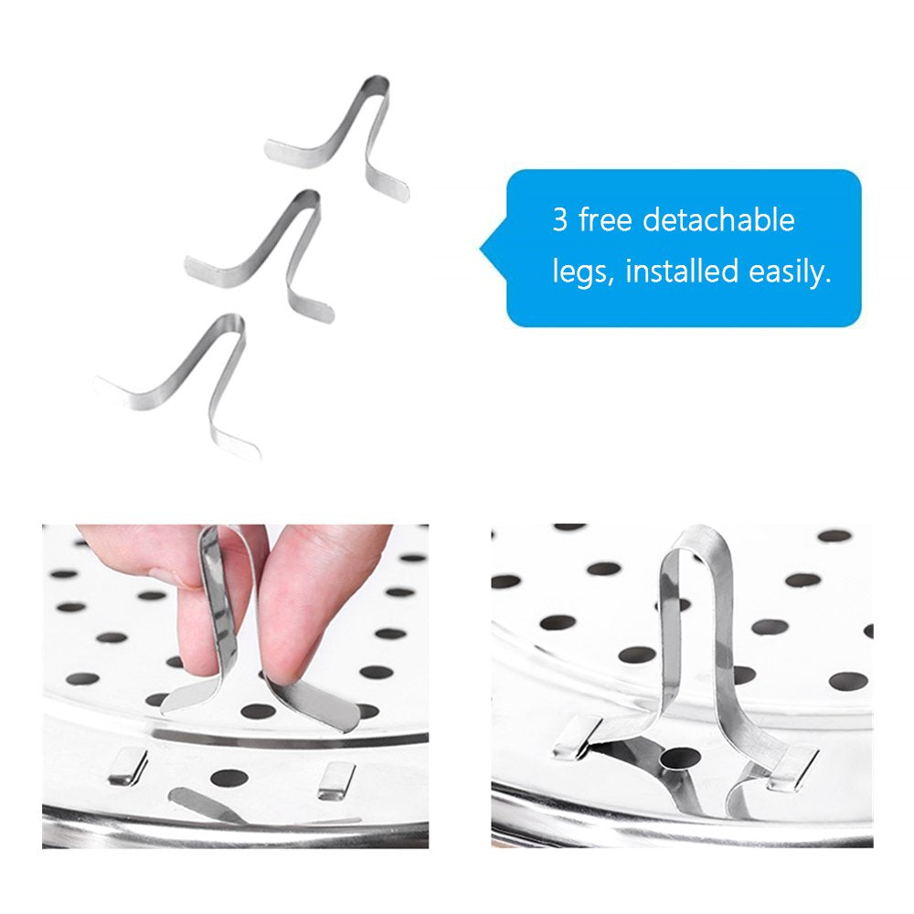 2-Pack 8.46-Inch Pressure Cooker Rack Stainless Steel Water Bath Canner Rack With Detachable Legs For Water Bath Pot,Pressure Ca