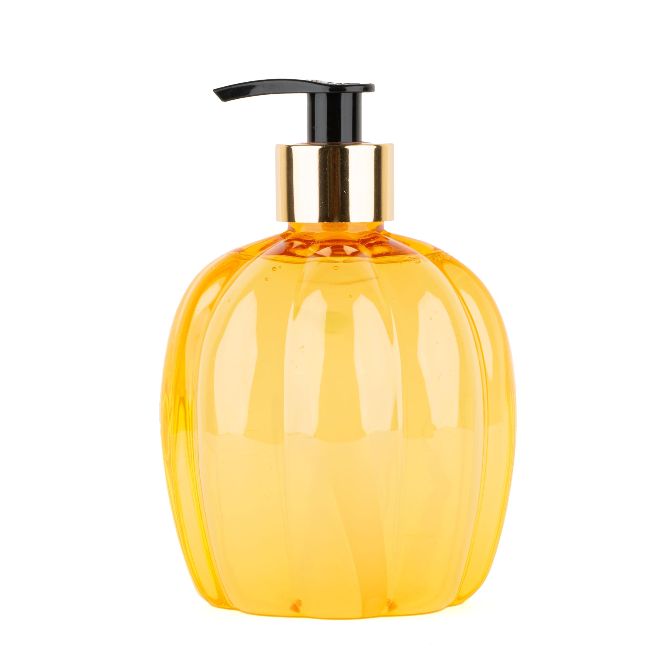 Novelty Decor Plastic Hand Soap Dispenser: Simple Pleasures Pumpkin Shaped Bottle With Scented Liquid Soap - Decorative Hand Pum