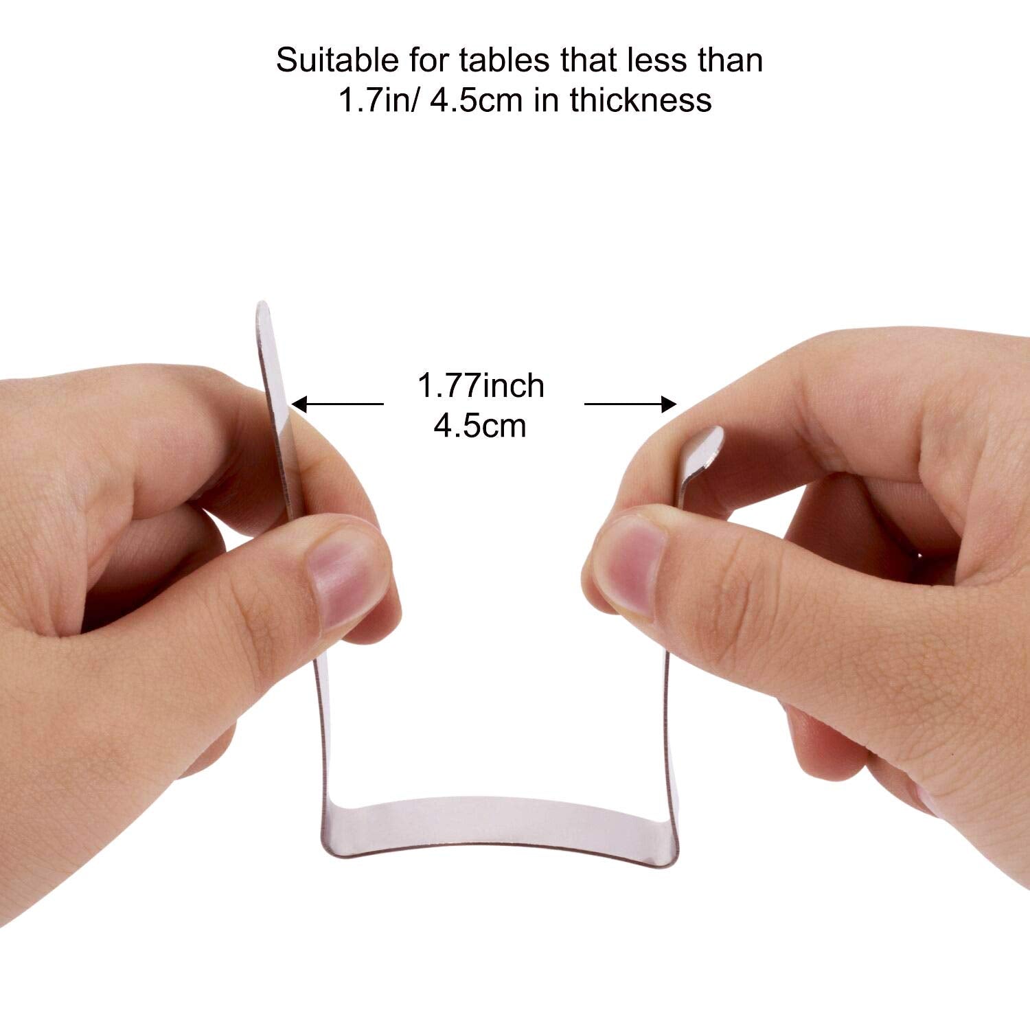 Tripole Tablecloth Clips 16Pack Stainless Steel Table Cover Clamps Skirt Clips For Home Kitchen Restaurant Picnic Tables