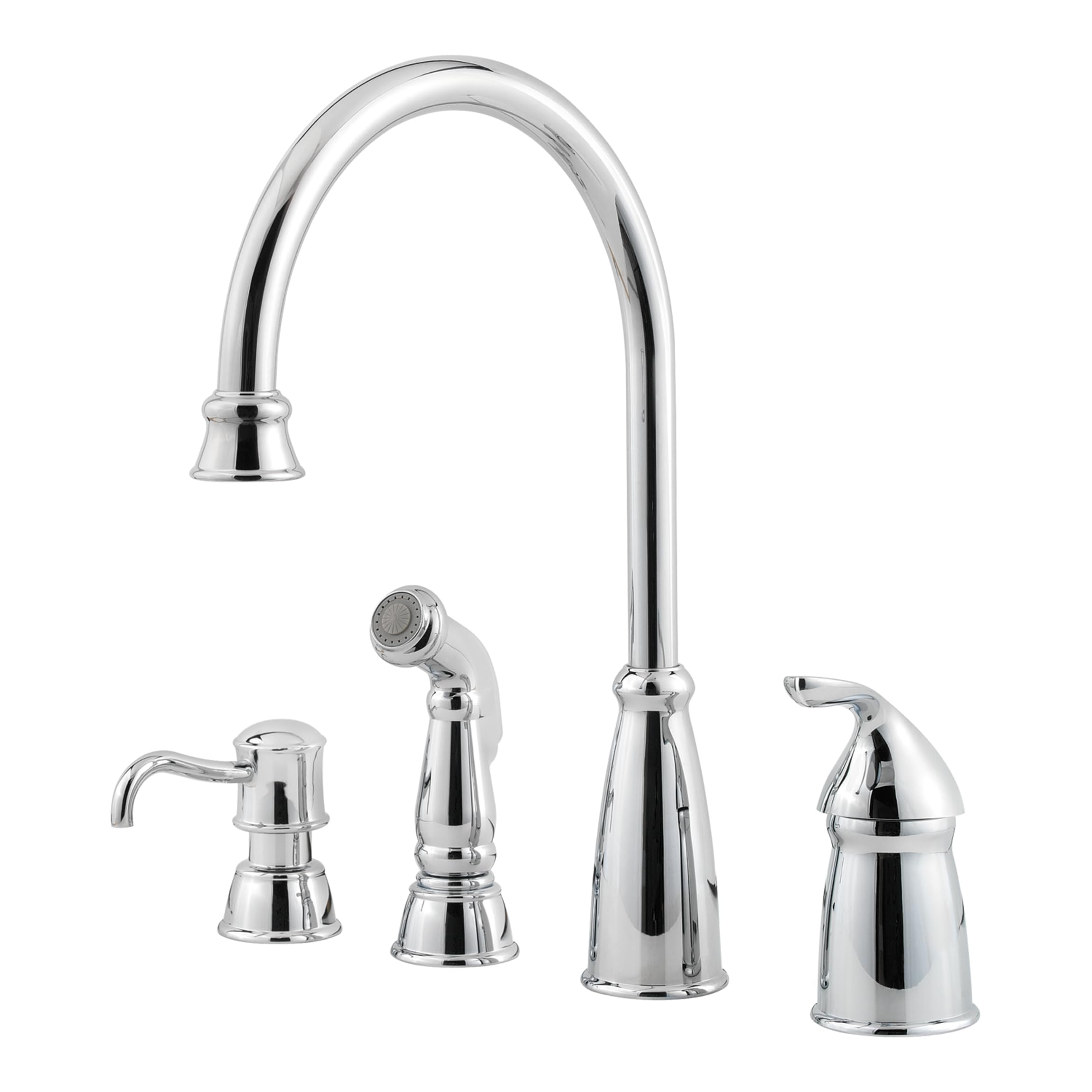 Pfister Gt26-4Cbc Avalon One-Handle Kitchen Faucet With Side Spray, Chrome
