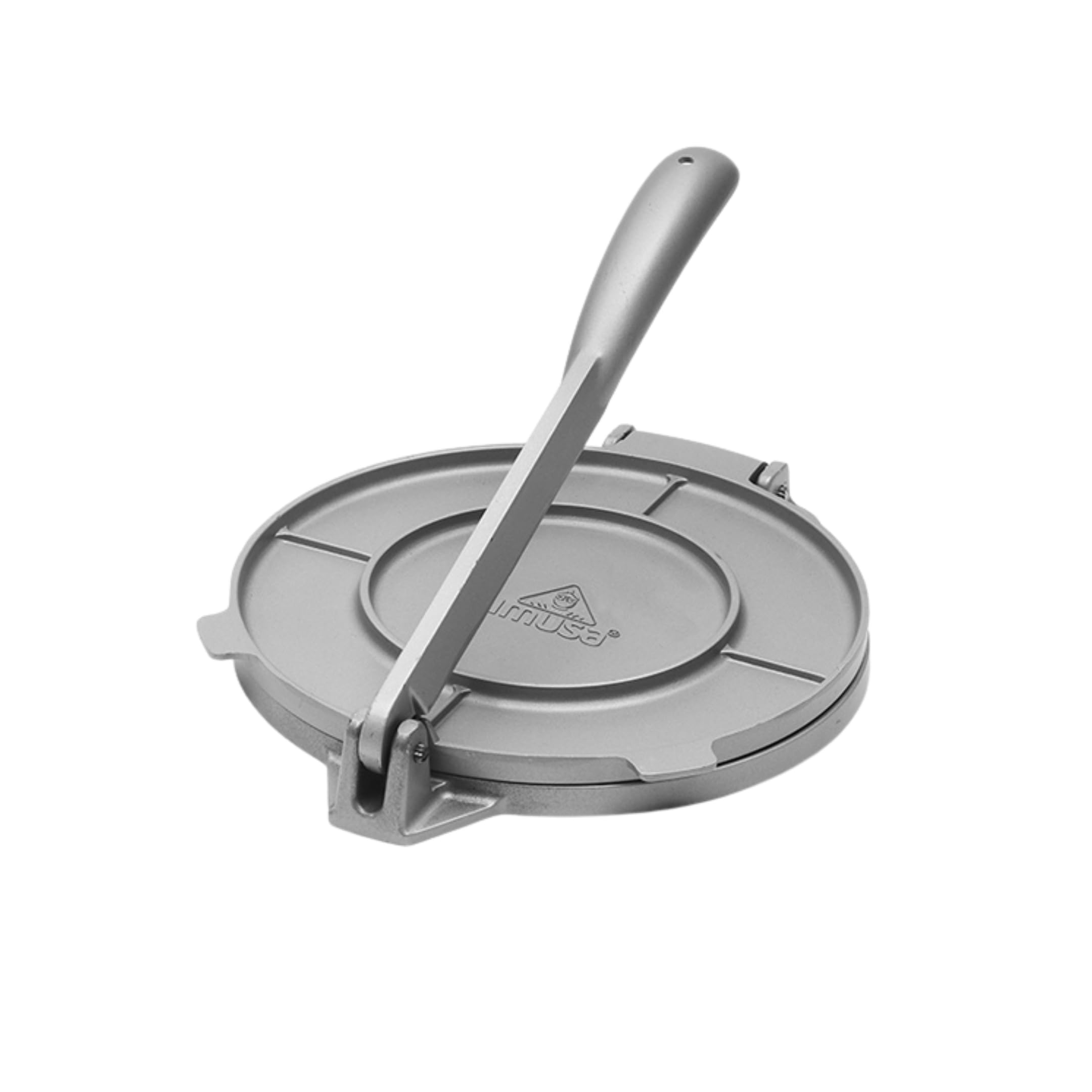 IMUSA USA MEXI86009M Cast Aluminum Tortilla & Roti Press 8Inch, Silver