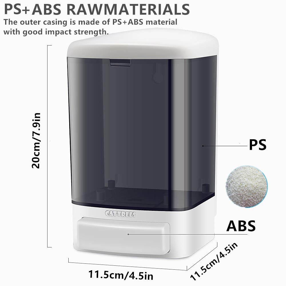 Cattrees Wall Mounted Soap Dispenser Bathroom Kitchen Hand Soap Dispenser Commercial Soap Dispenser Refillable For Liquid Contai