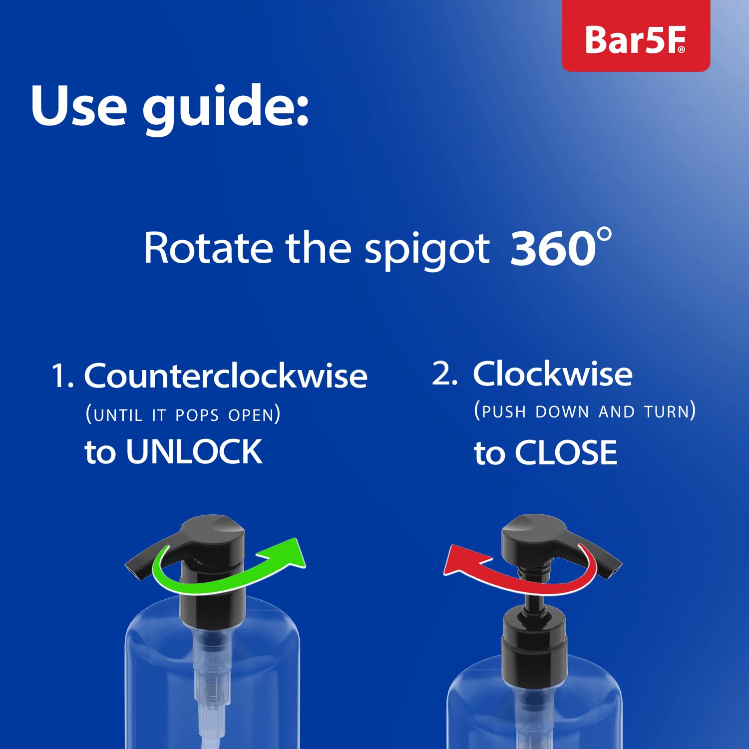 Bar5F Empty Shampoo Bottles with Pumps  32oz/1Liter/Large  BPA-Free  Lightweight (Medium Density PETE1 Plastic) Pack of 2  Oval Shape Clear Bottles