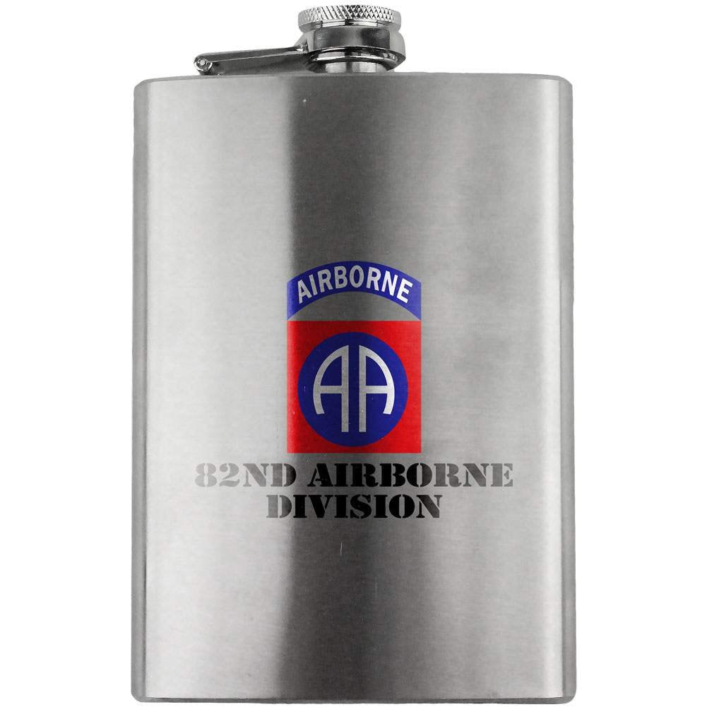 Army 82nd Airborne Division Full Color 8oz. Flask