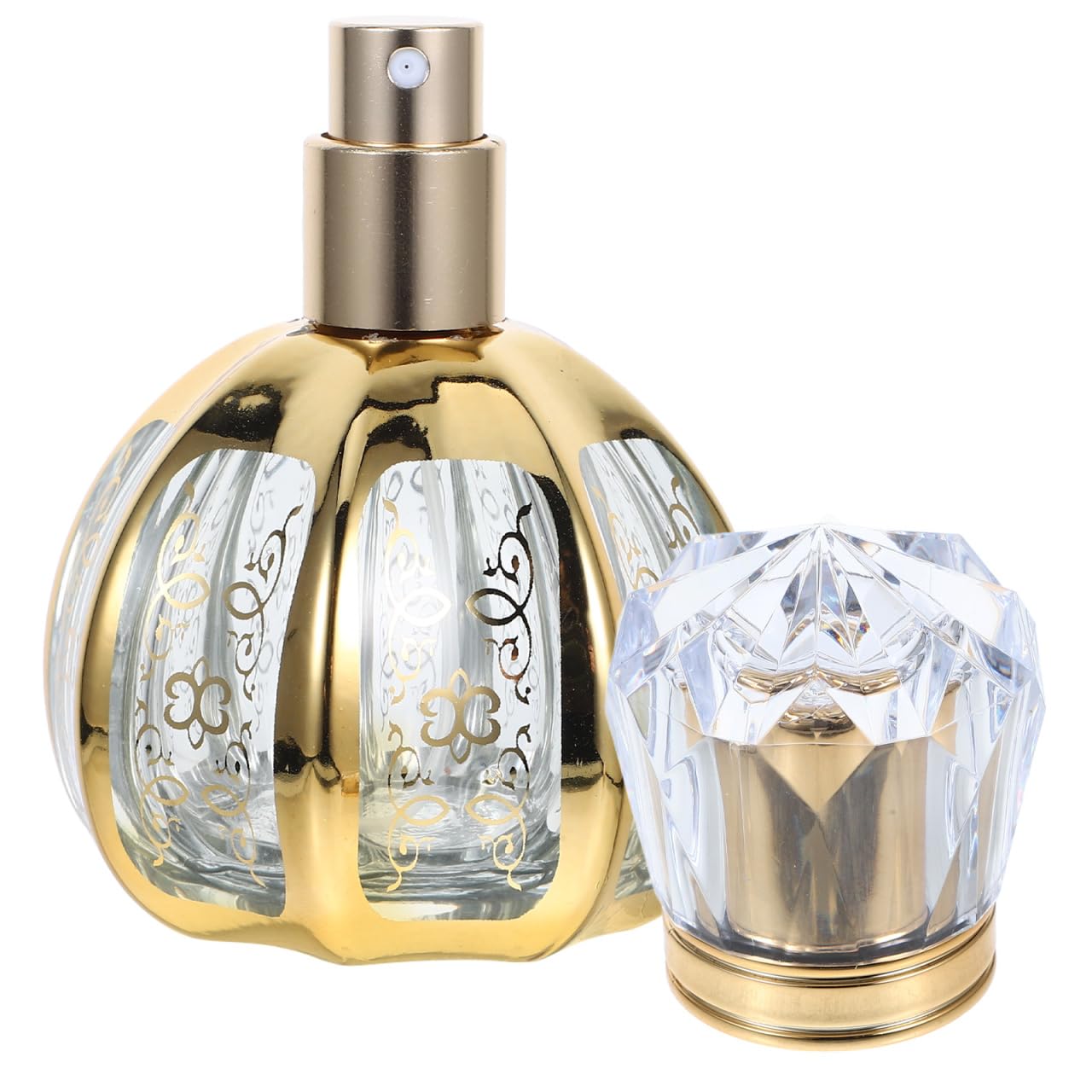 Housoutil Refillable Perfume Bottle 50Ml 1.69 Oz Spray Bottle Glass Atomizer for Fragrance Essential Oils Empty PressDown Mist 