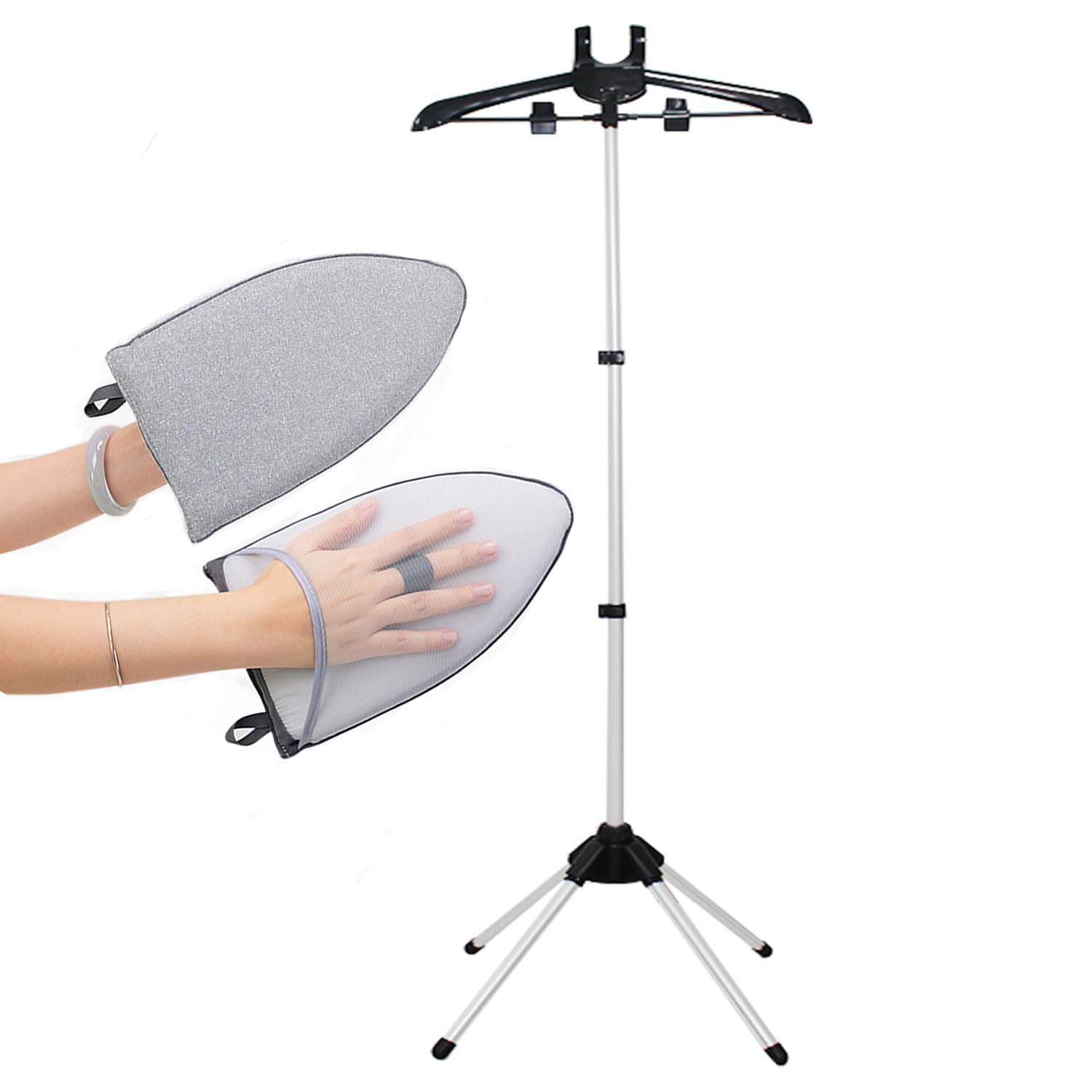 Steamer Stand For Clothes+ Ironing Glosves,Steamer Hanger Stand,Garment Rack For Steaming Clothes,Garment Hanger For Steaming Cl