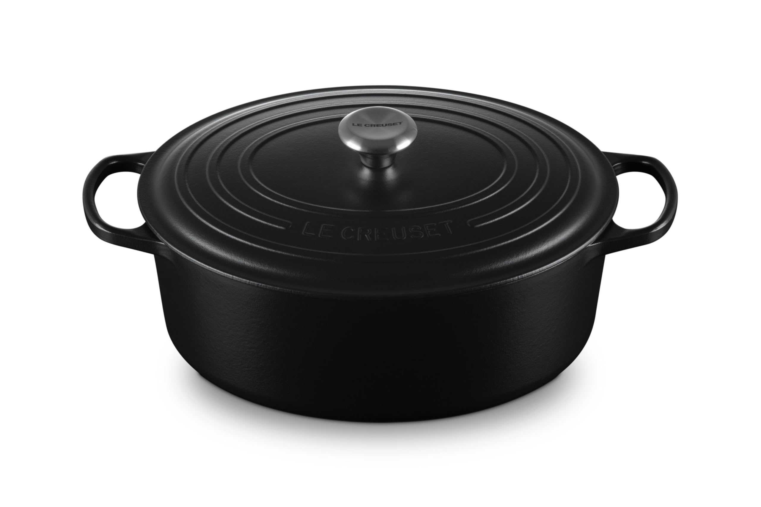 Le Creuset Enameled Cast Iron Signature Oval Dutch Oven, 8 Qt., Licorice