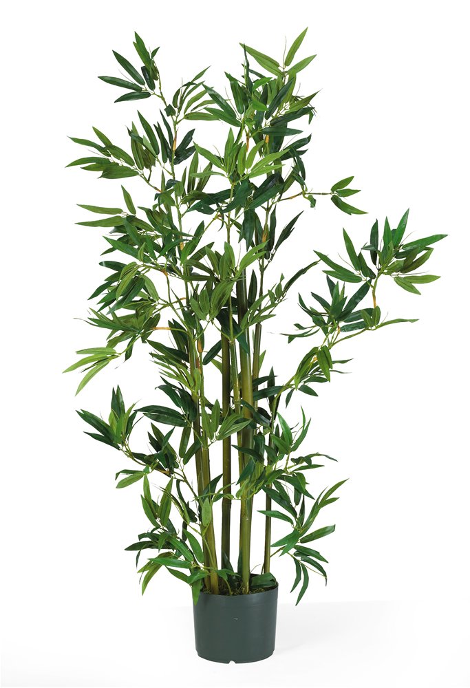 Nearly Natural 5040 Bamboo Silk Plant, 4-Feet, Green,49.5 x 9 x 9
