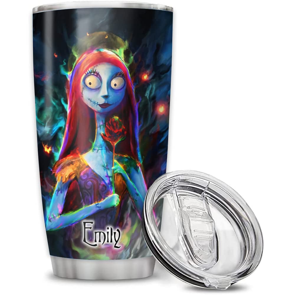 So Many Pets Sally&Jack Couple Nightmare Characters Art Halloween Tumbler Gifts For Him Her Wife Husband Christmas Movie 30Oz 20