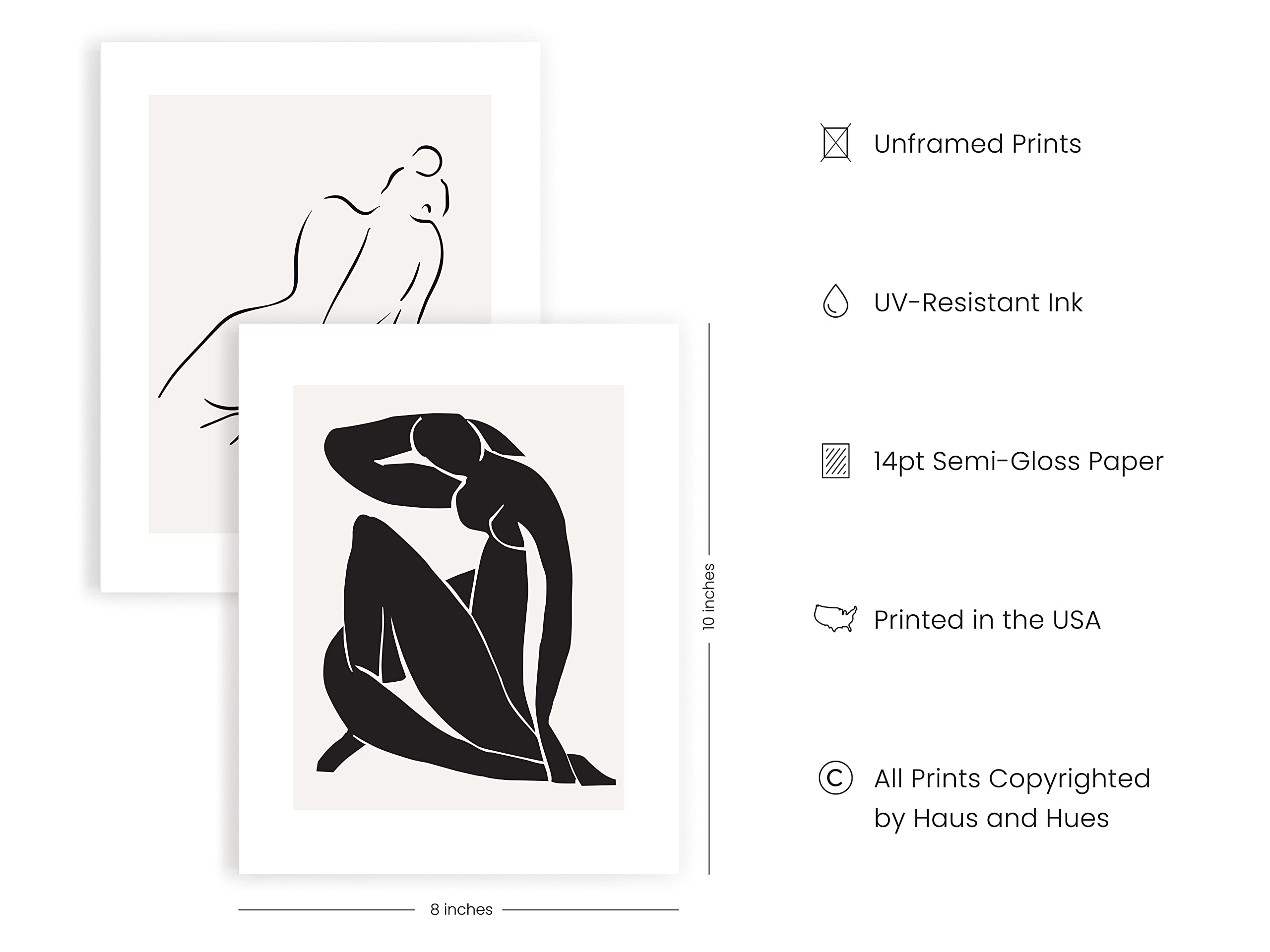 Haus And Hues Henri Matisse Posters & Picasso Prints - Set Of 6 Matisse Art Posters & Picasso Posters | Henri Matisse Prints Art
